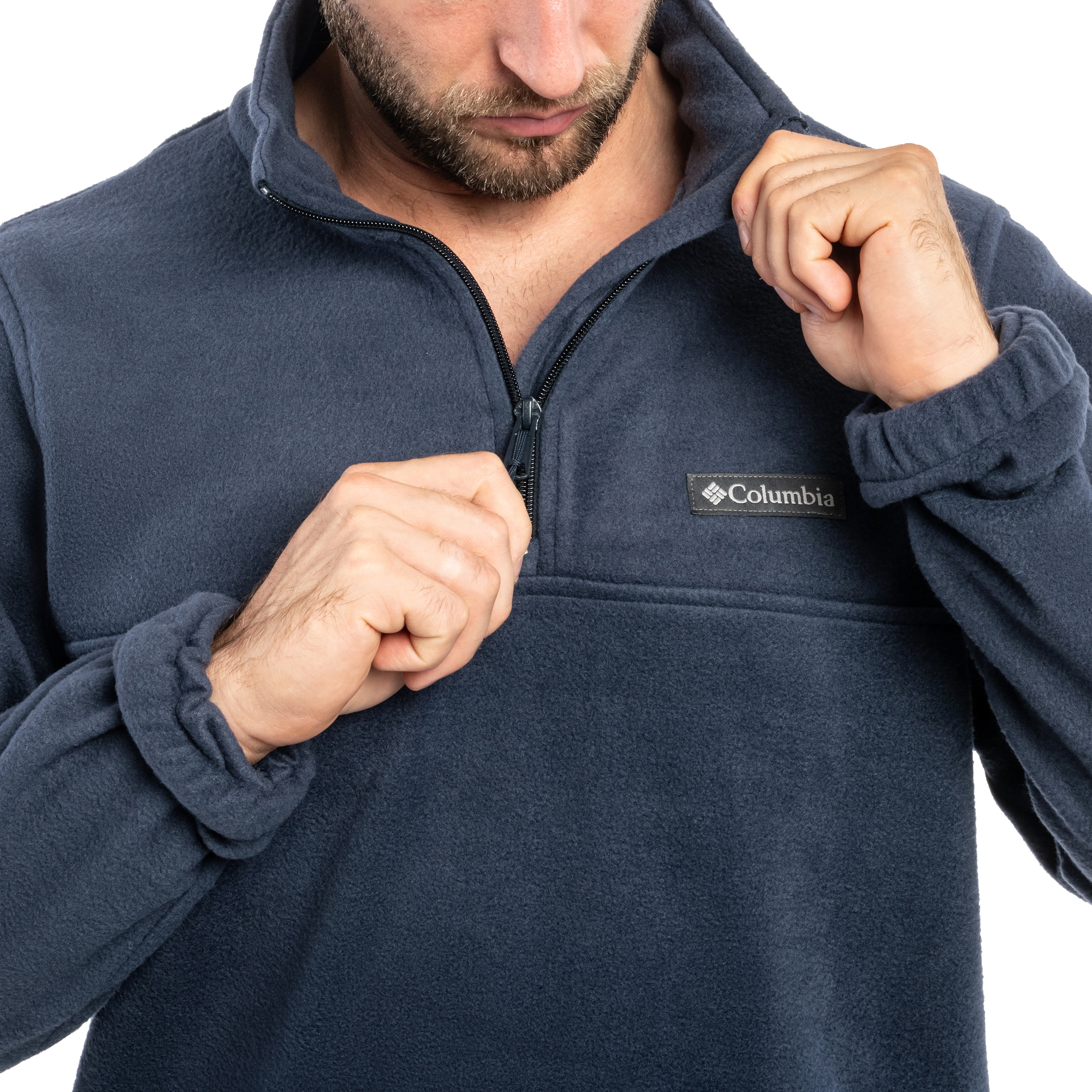 Polar Columbia Steens Mountain Half Zip Fleece Pullover - Collegiate Navy