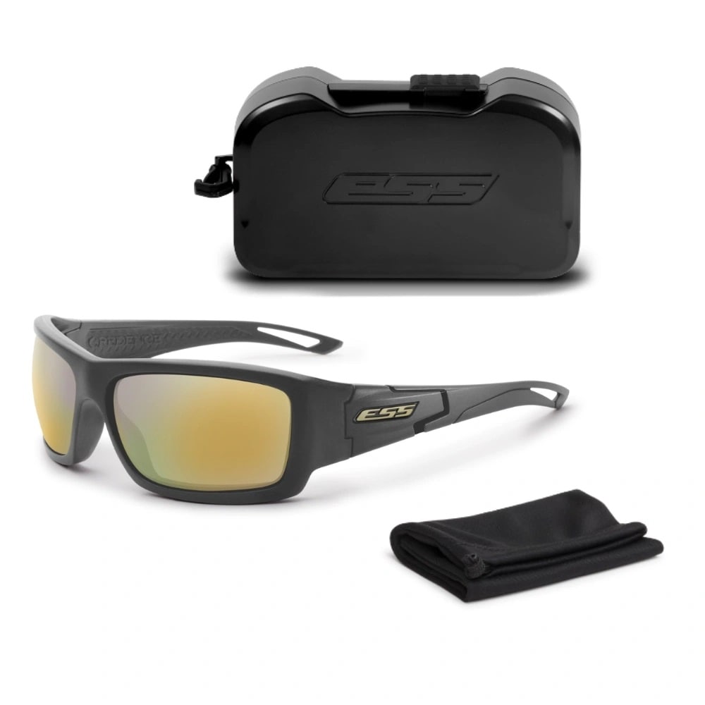 Okulary taktyczne ESS Credence - Carbon Gray/Mirrored Brass