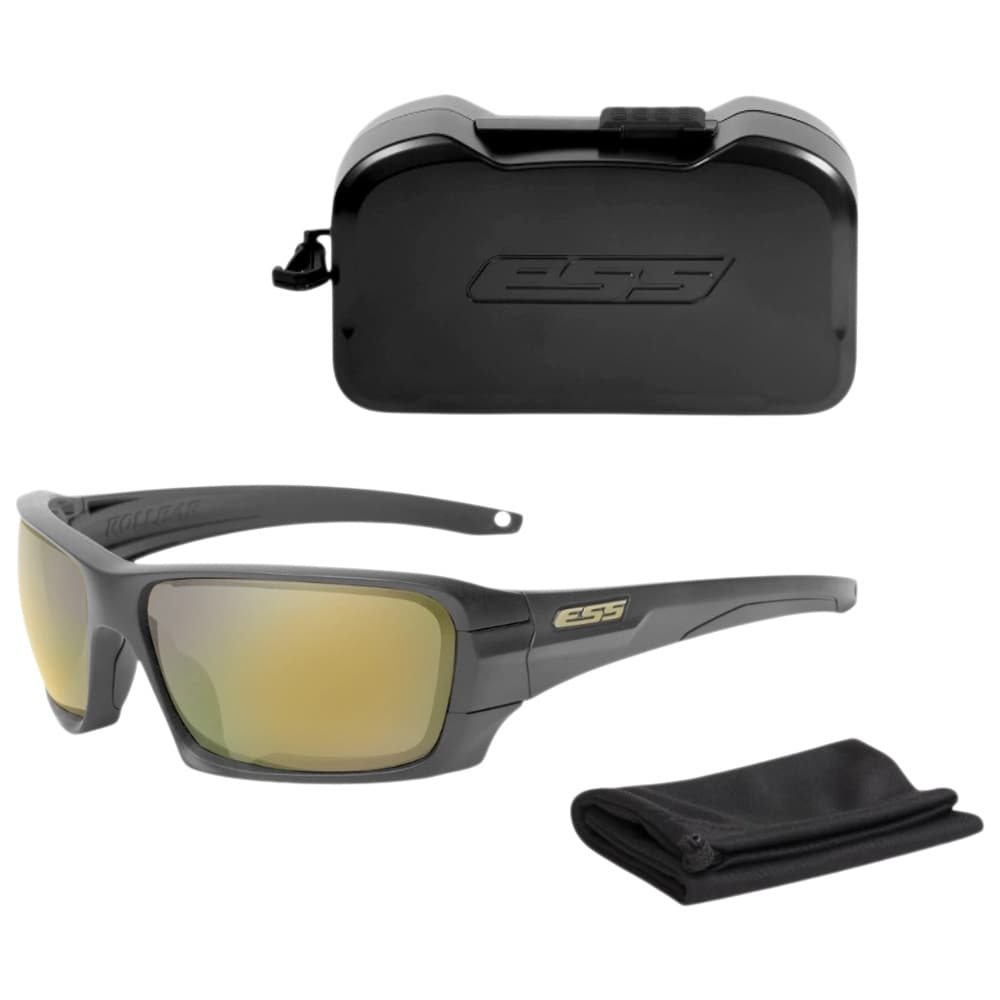 Okulary taktyczne ESS Rollbar EE9018-25 - Carbon Gray/Mirrored Brass