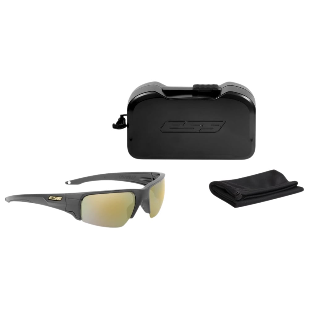 Okulary taktyczne ESS Crowbar EE9019-21 - Carbon Gray/Mirrored Brass