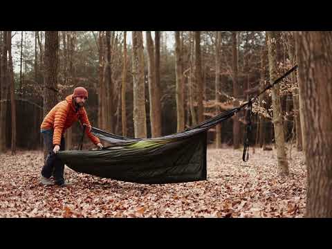 Podpinka hamakowa Fjord Nansen Puchowa Underquilt Glen 250 - Olive Drab
