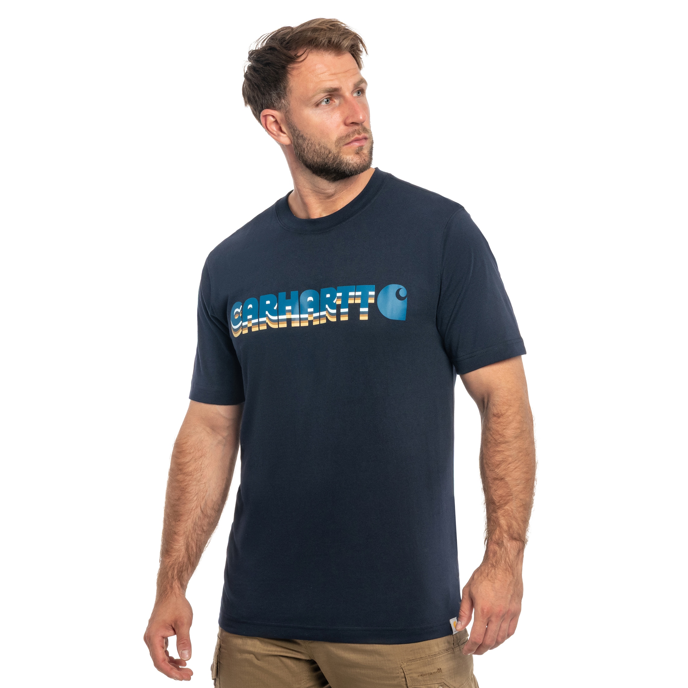 Carhartt Irvine Layered T-Shirt - Navy