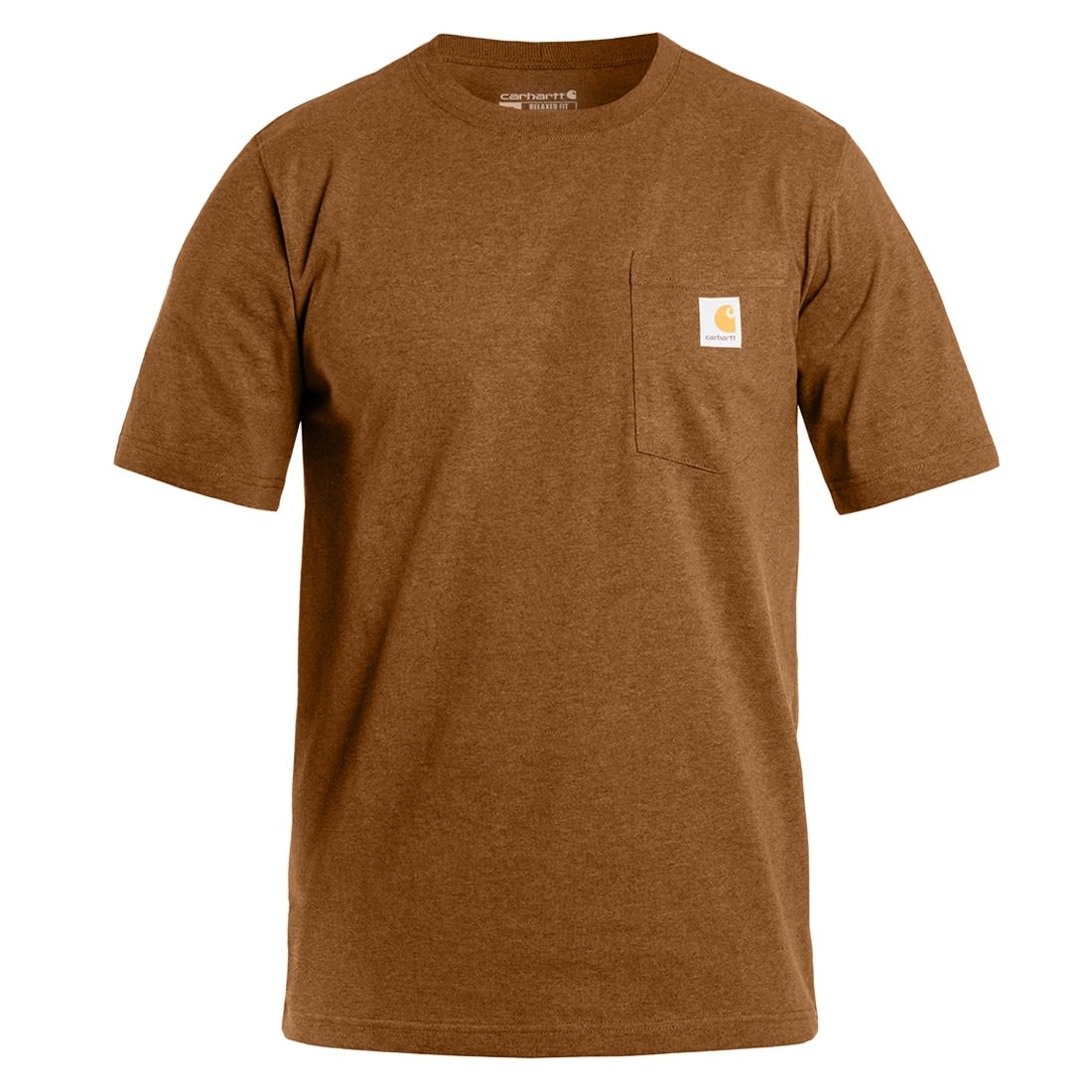 Koszulka T-Shirt Carhartt K87 Pocket - Carhartt Brown