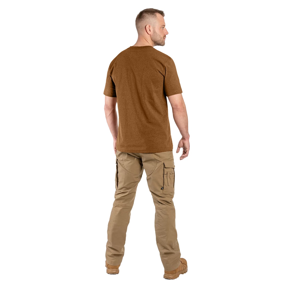 Koszulka T-Shirt Carhartt K87 Pocket - Carhartt Brown
