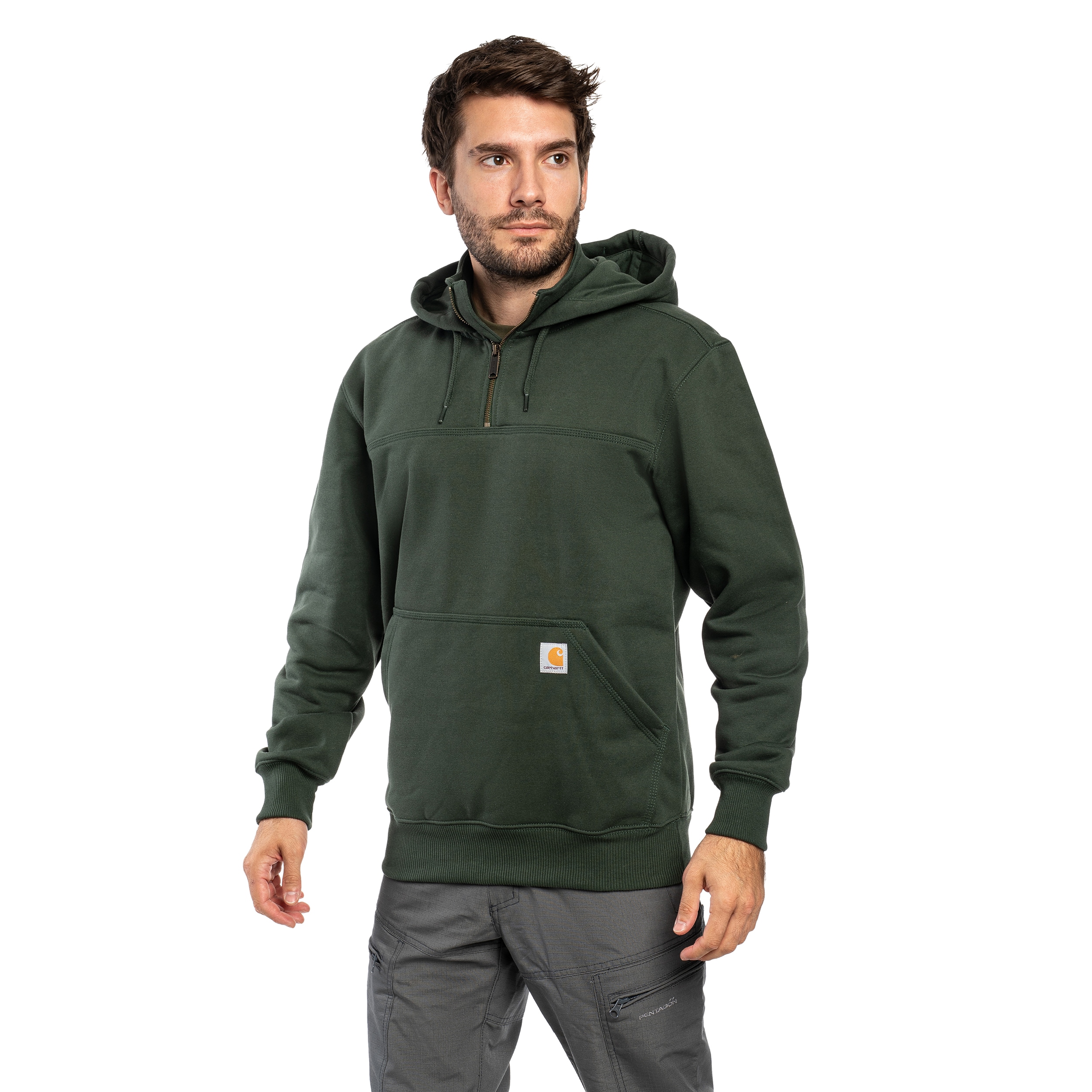 Bluza Carhartt Rain Defender Heavyweight Half Zip - Forestry Green