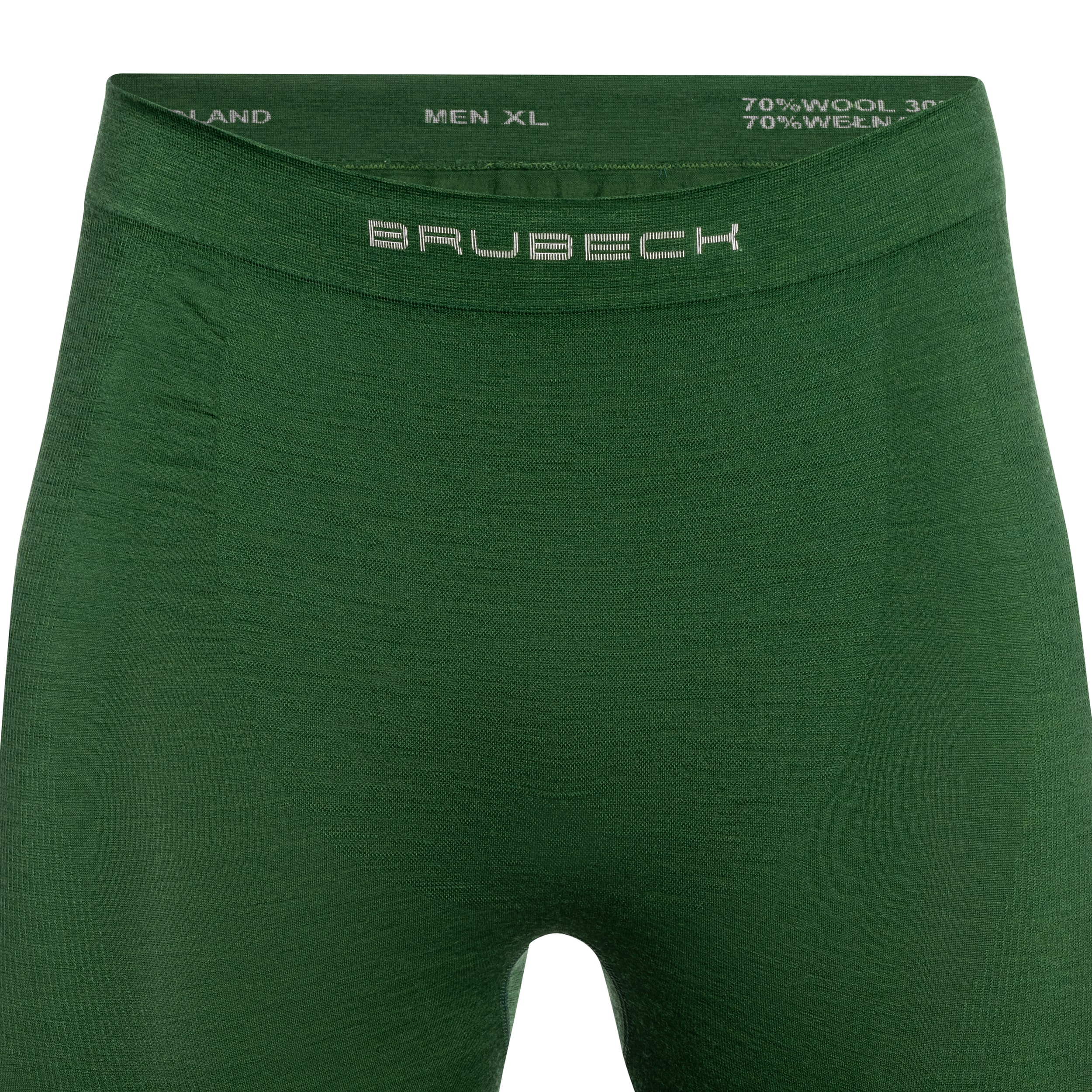 Legginsy termoaktywne Brubeck Active Merino V2 - Zielone