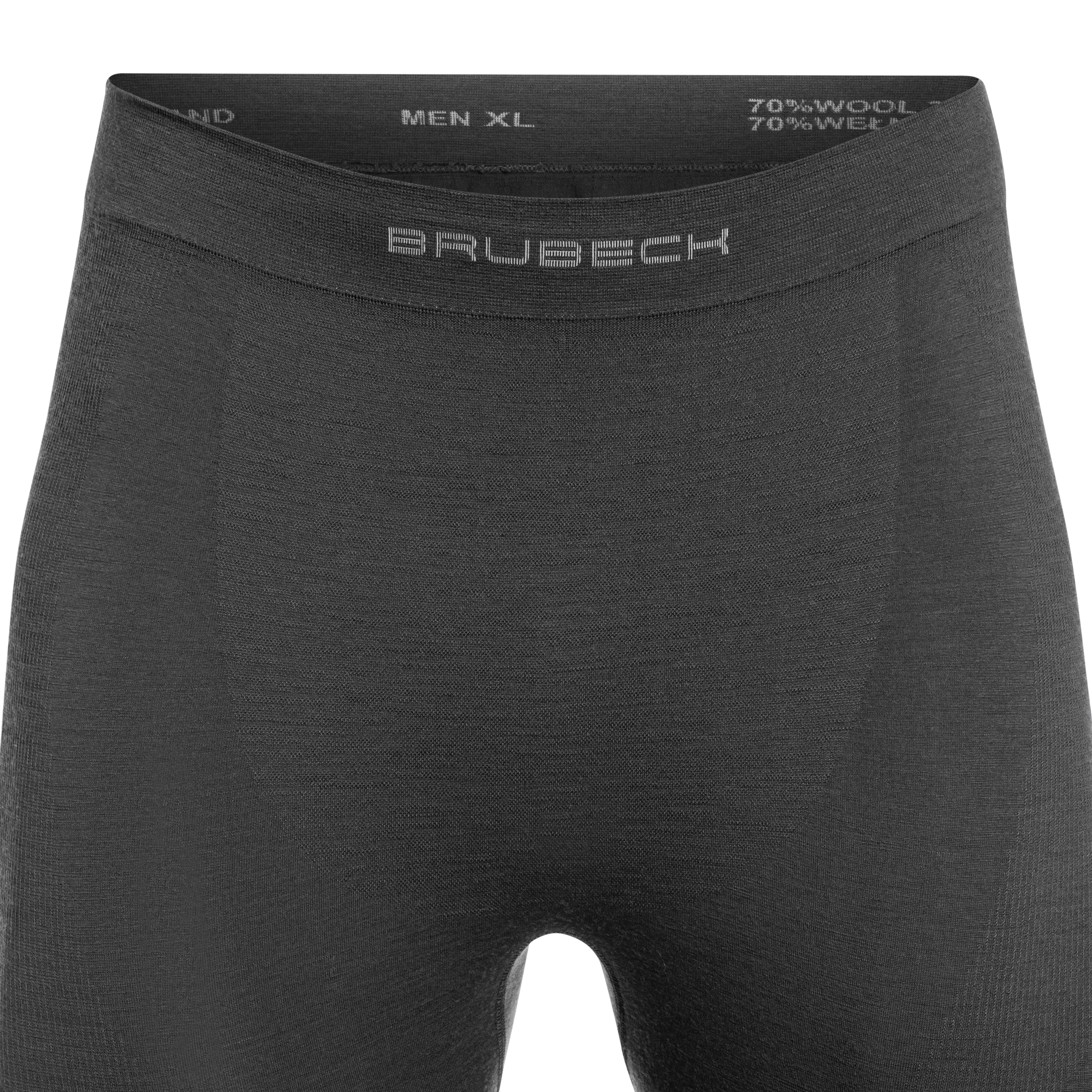 Legginsy termoaktywne Brubeck Active Merino V2 - Grafitowe