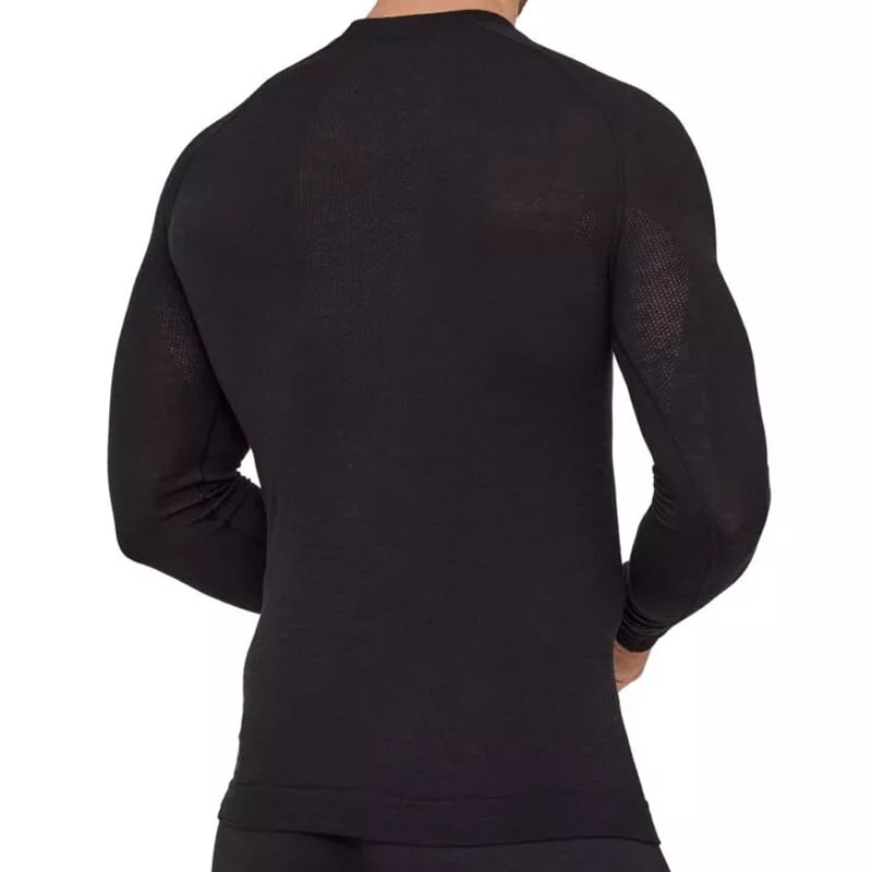 Koszulka termoaktywna Brubeck Active Merino - Czarny