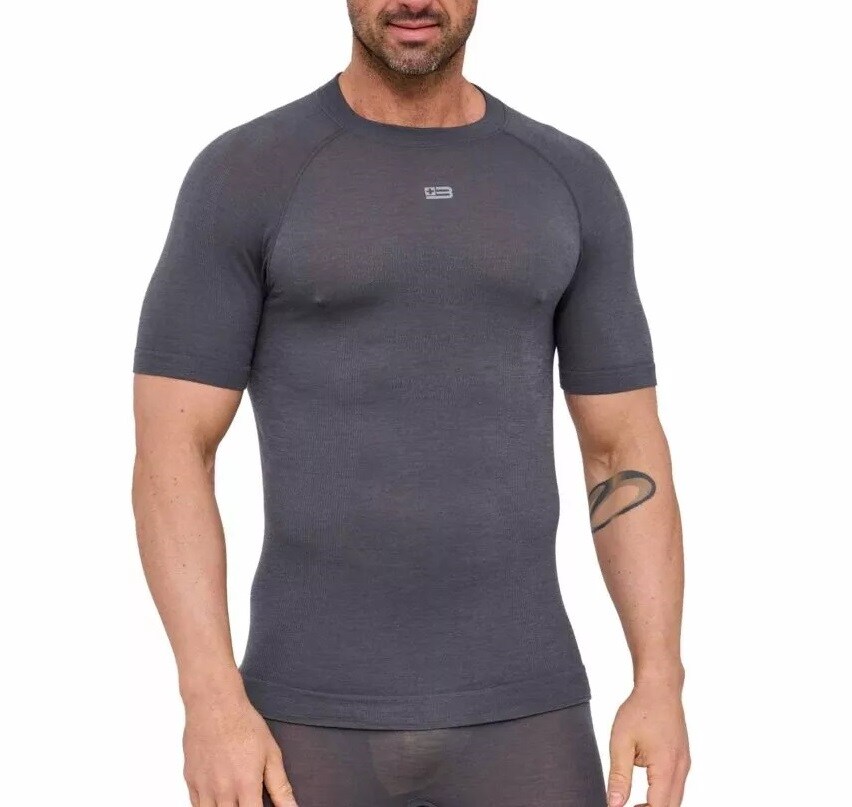 Термофутболка Brubeck Active Merino - Графітова