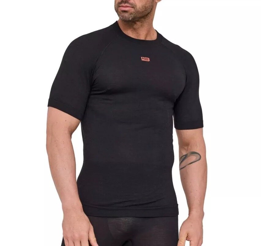 Термофутболка Brubeck Active Merino - Чорна
