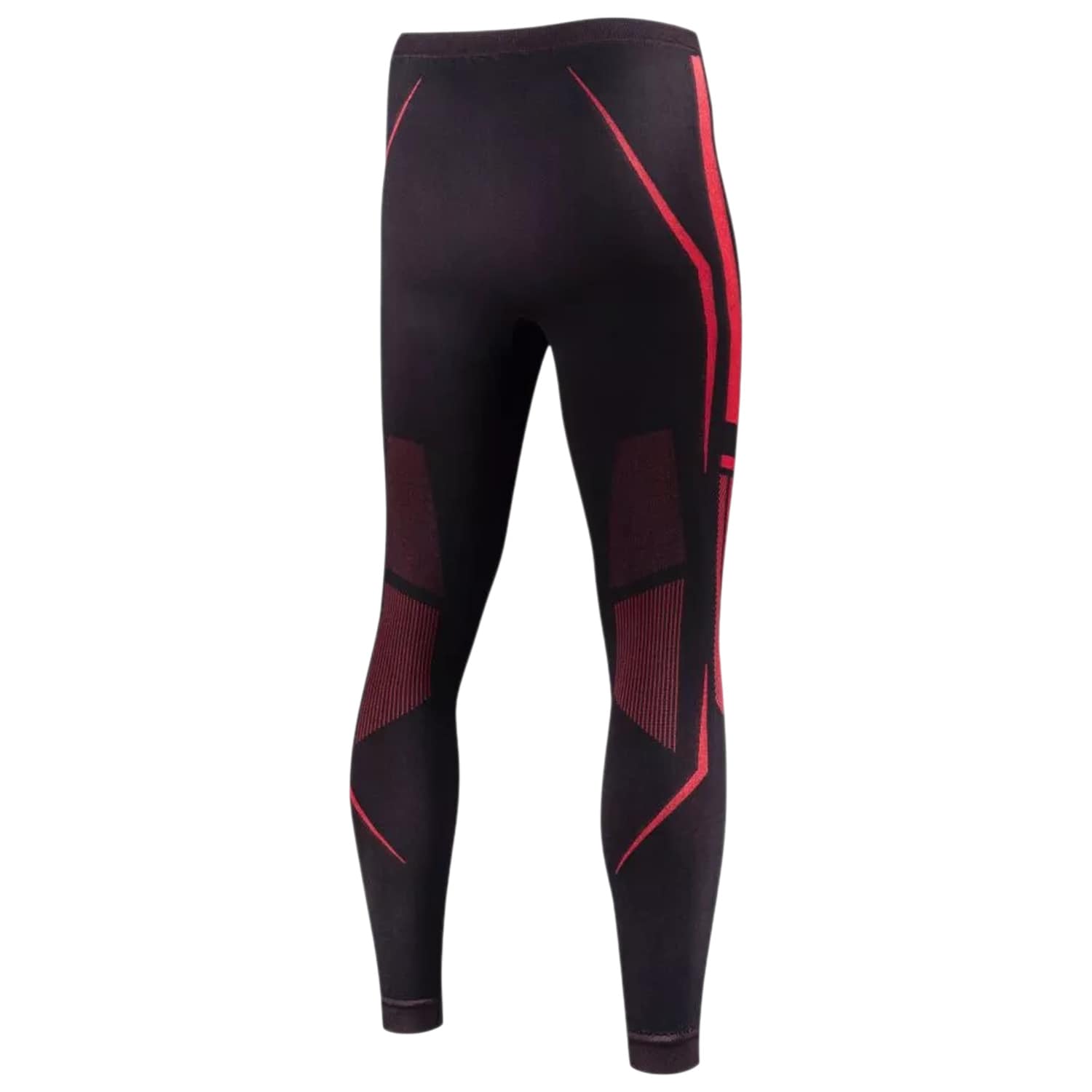 Legginsy termoaktywne męskie Brubeck Dry V2 - Czarne/Czerwone
