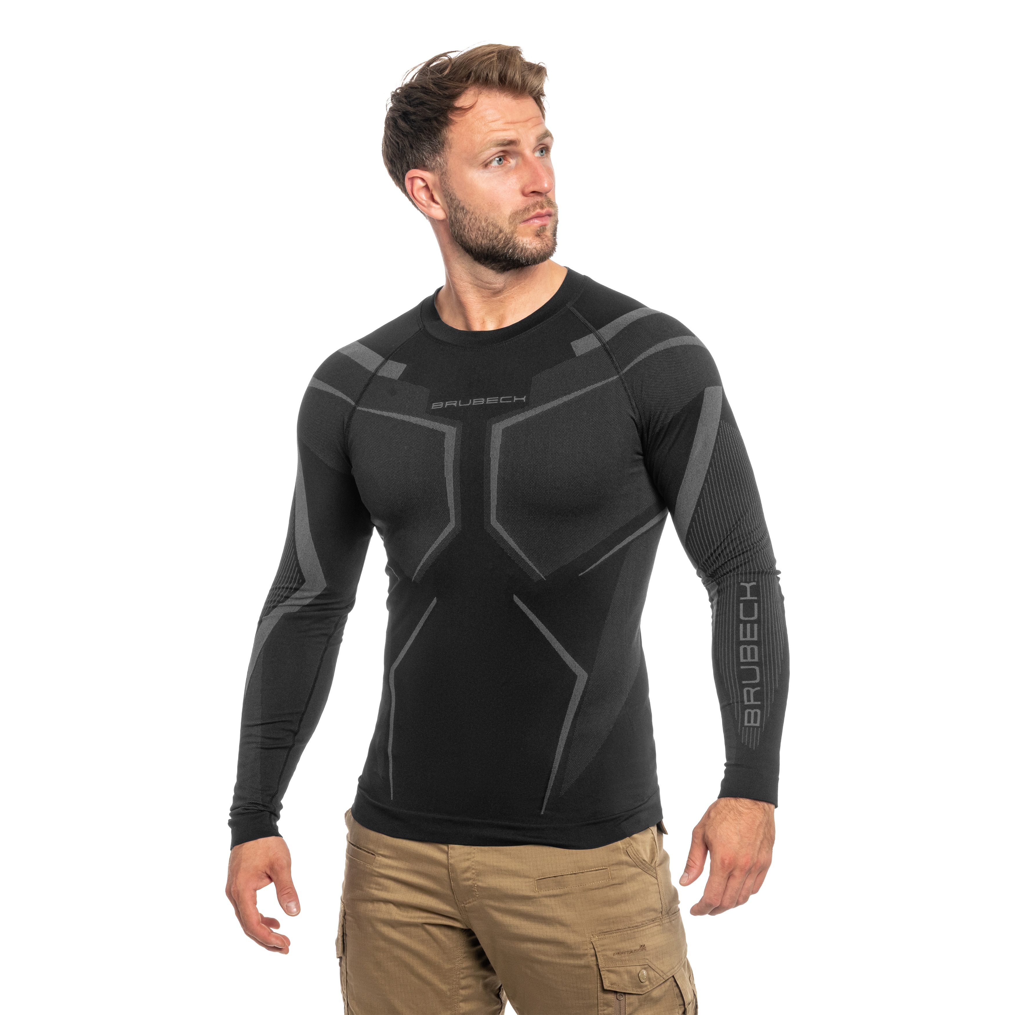 Brubeck Dry Thermal Shirt - Black/Graphite