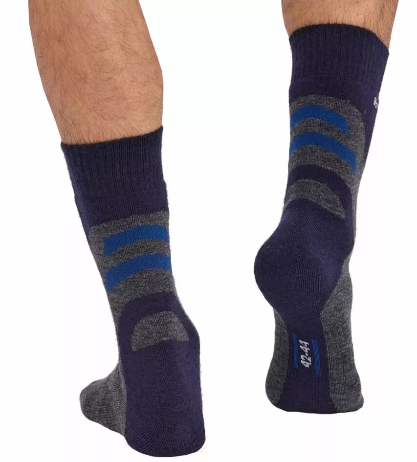 Skarpety Brubeck Trekking Merino - Grafitowe/Niebieskie