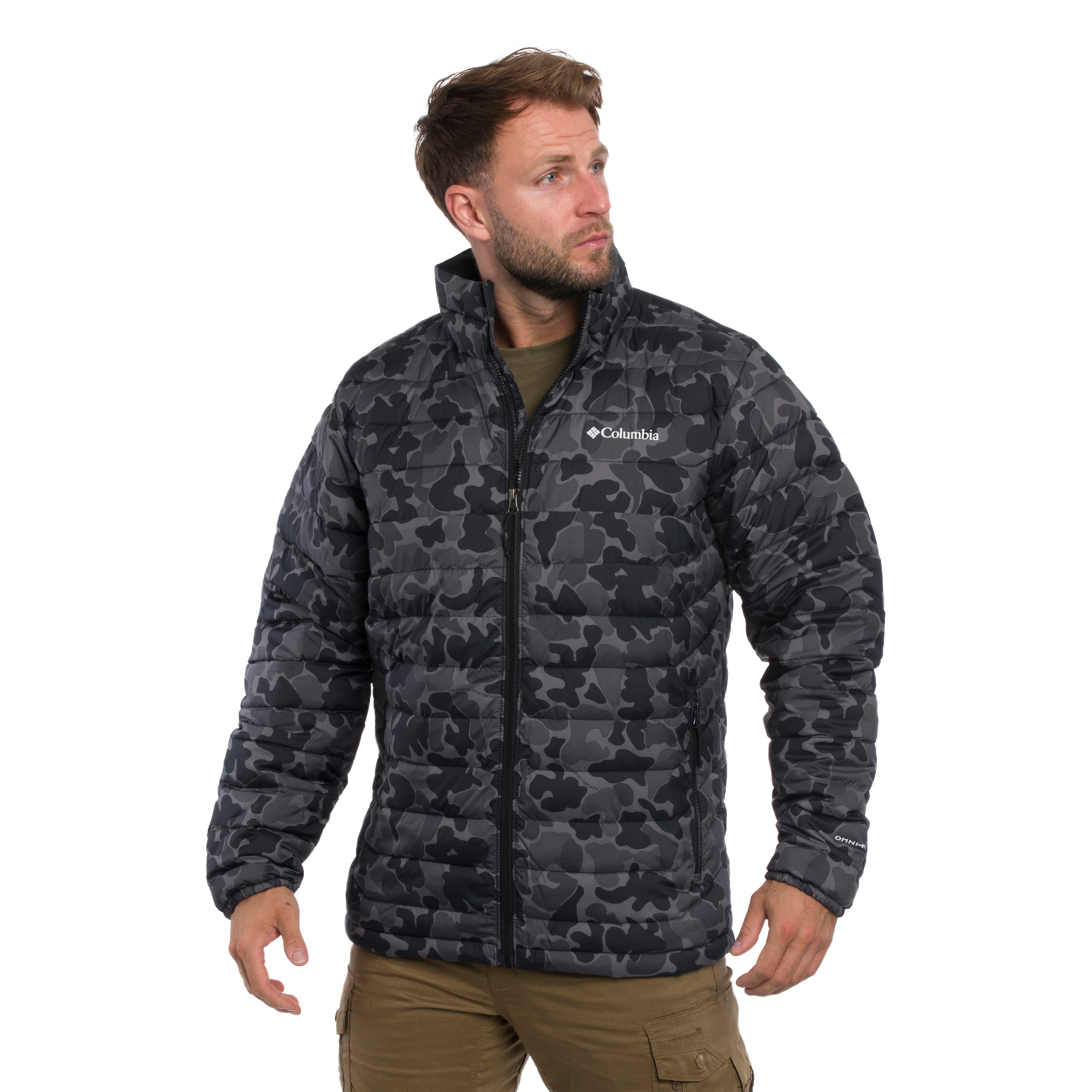 Columbia Powder Lite II Printed Jacket - Black Puzzle Camo