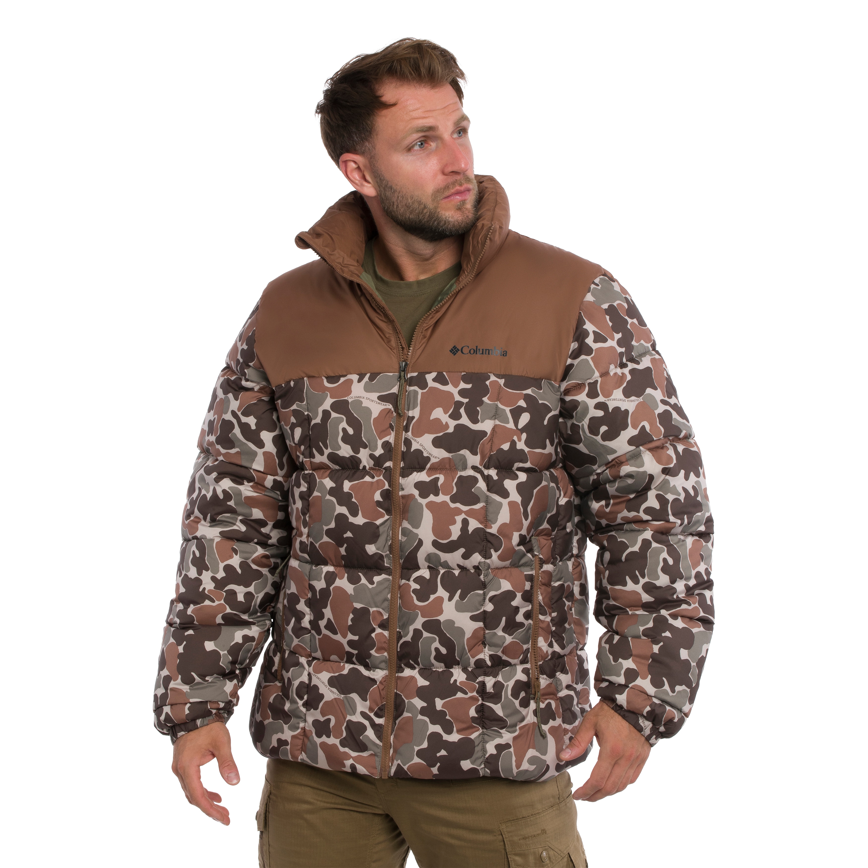 Kurtka Columbia Puffect IV Printed - Fossil Puzzle Camo/Otter Brown