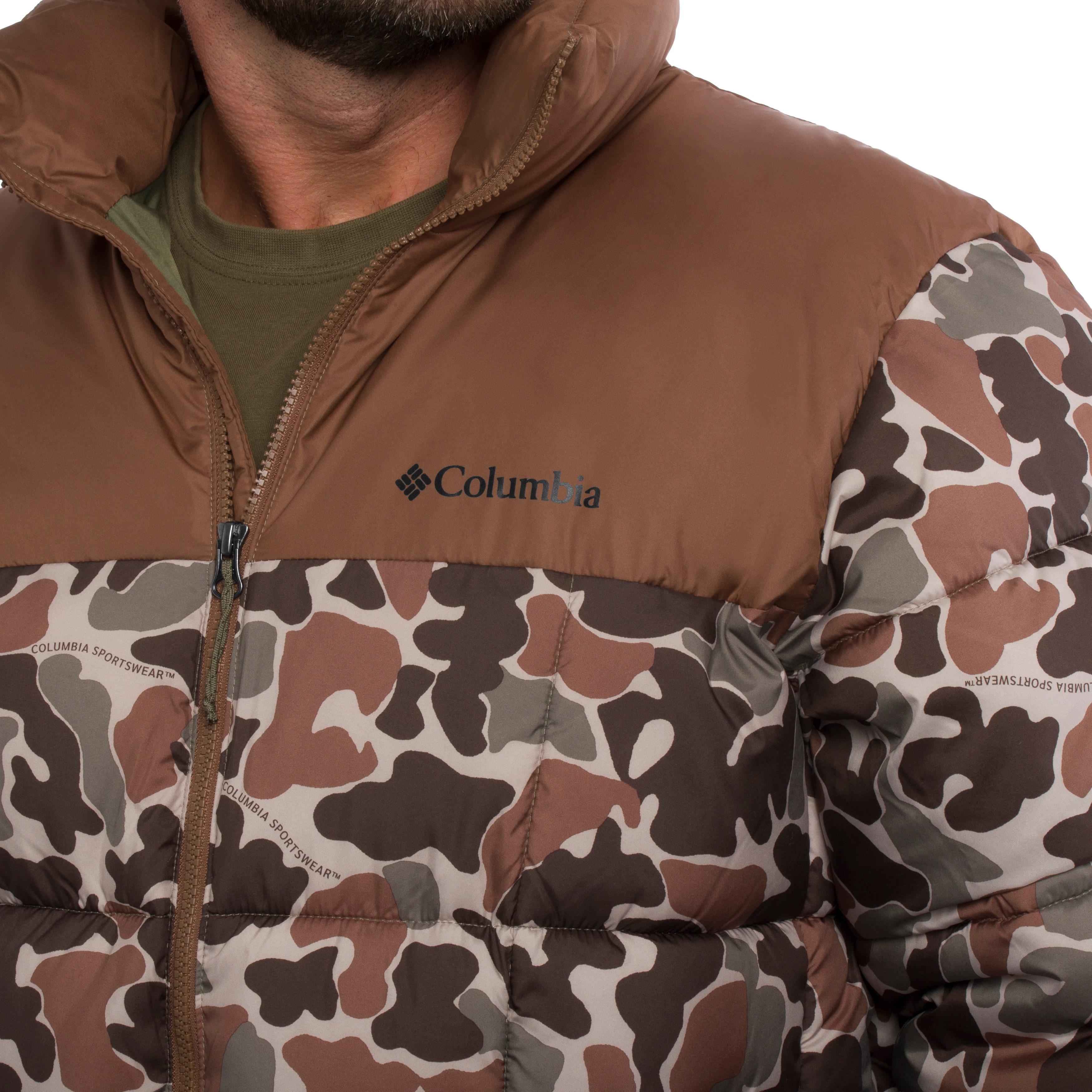 Kurtka Columbia Puffect IV Printed - Fossil Puzzle Camo/Otter Brown