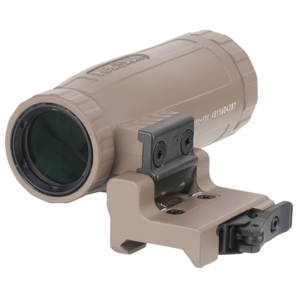 Luneta typu magnifier Holosun HM3X 3X z montażem Flip & QD - FDE