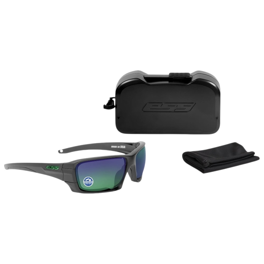 Okulary taktyczne ESS Rollbar Polarized EE9018-19 - Matte Carbon/Mirrored Green