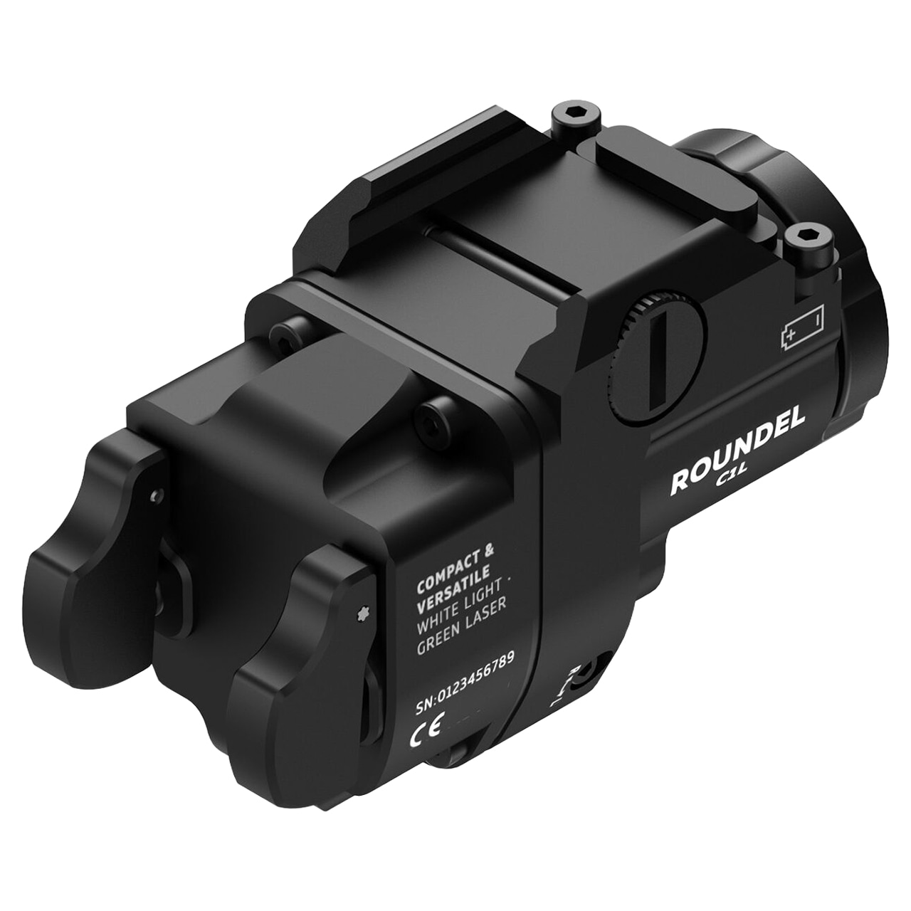 Armytek Roundel C1L Weapon Light with Laser Sight - 800 Lumens