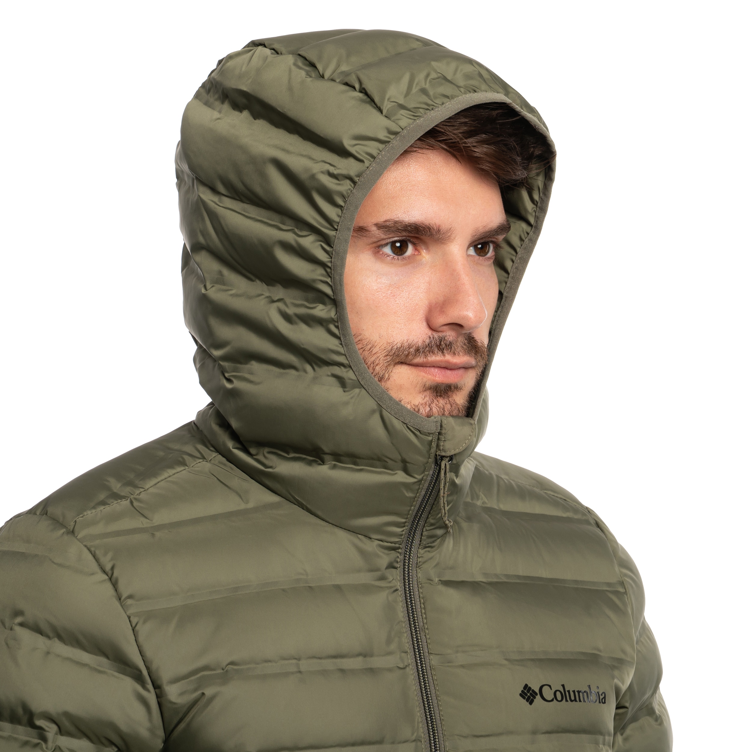 Kurtka Columbia Lake 22 II Down Hooded - Stone Green