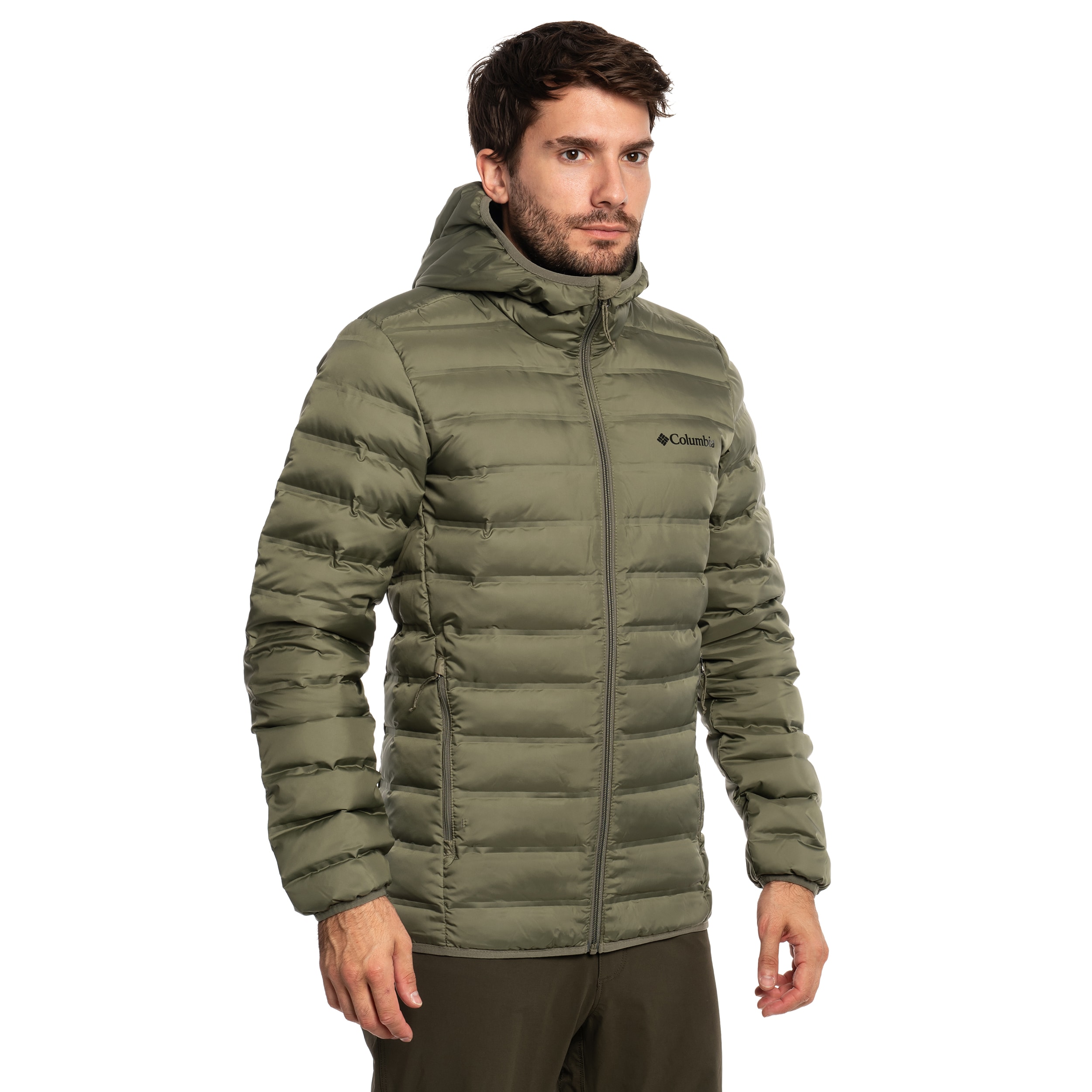 Kurtka Columbia Lake 22 II Down Hooded - Stone Green