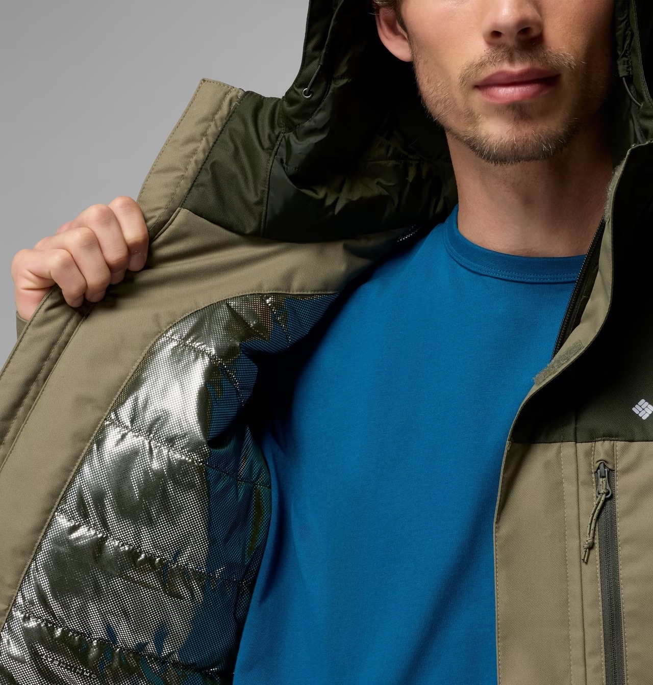 Kurtka Columbia Hikebound II Insulated Waterproof Jacket - Stone Green/Greenscape