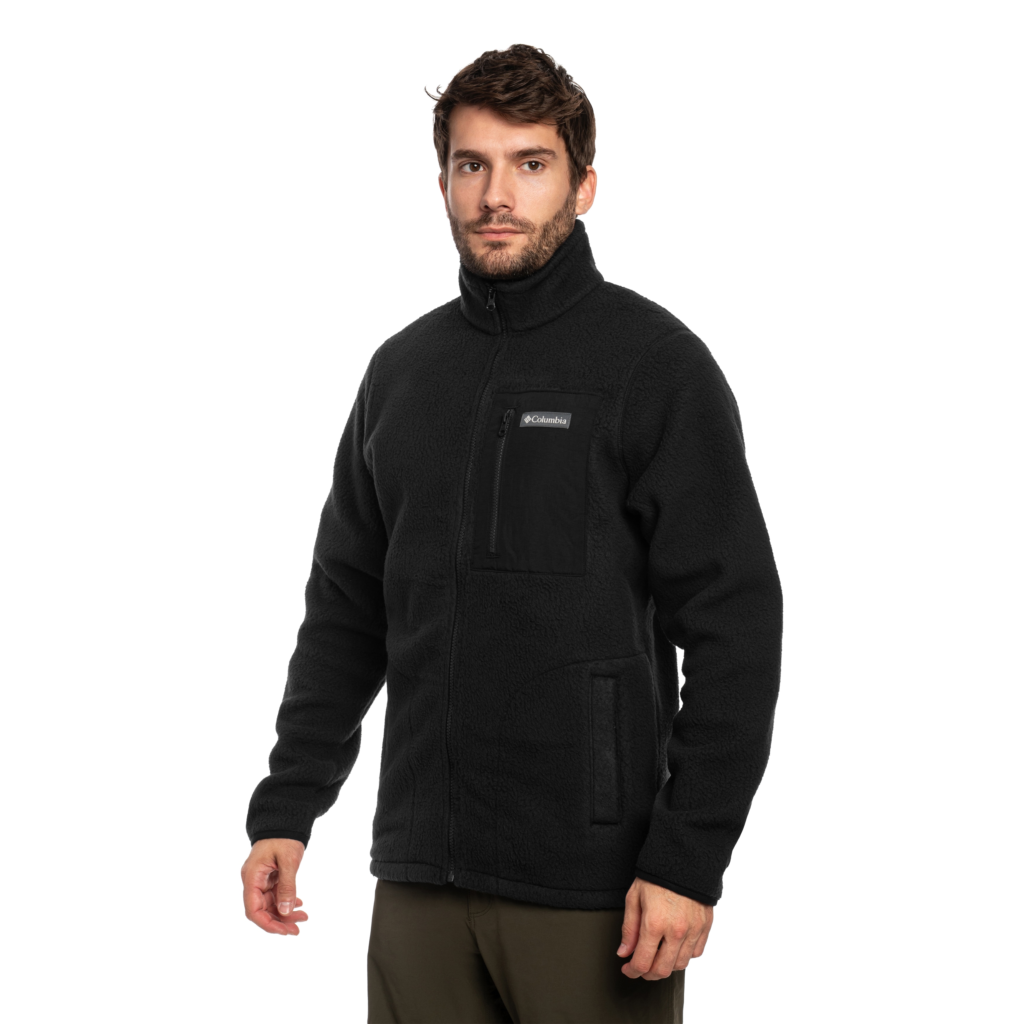 Polar Columbia Jasper Ridge Pebbled Full Zip - Black