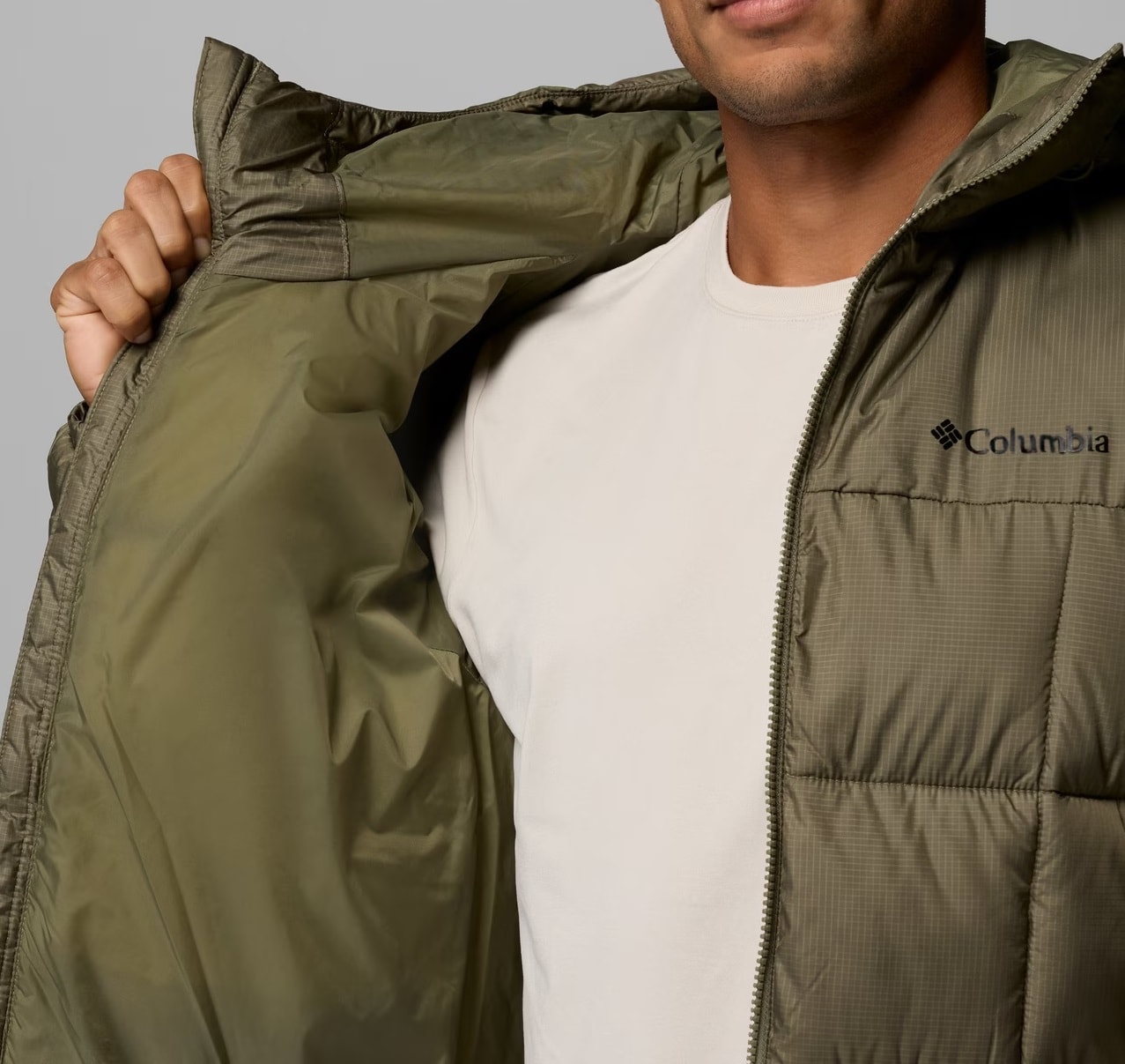 Kurtka Columbia Puffect IV Hooded Puffer - Stone Green