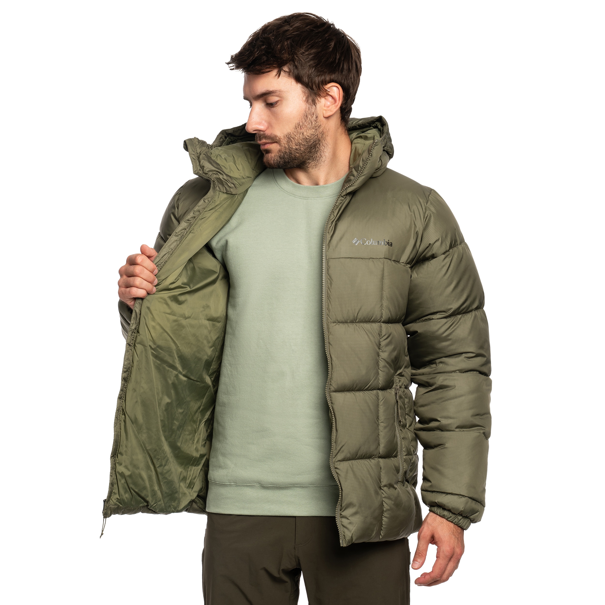 Kurtka Columbia Puffect IV Hooded Puffer - Stone Green