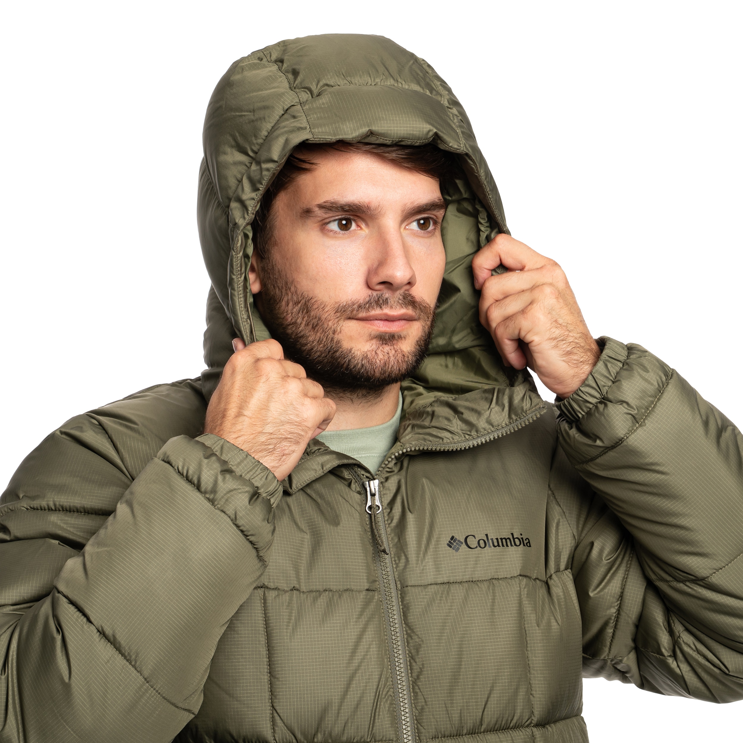 Kurtka Columbia Puffect IV Hooded Puffer - Stone Green