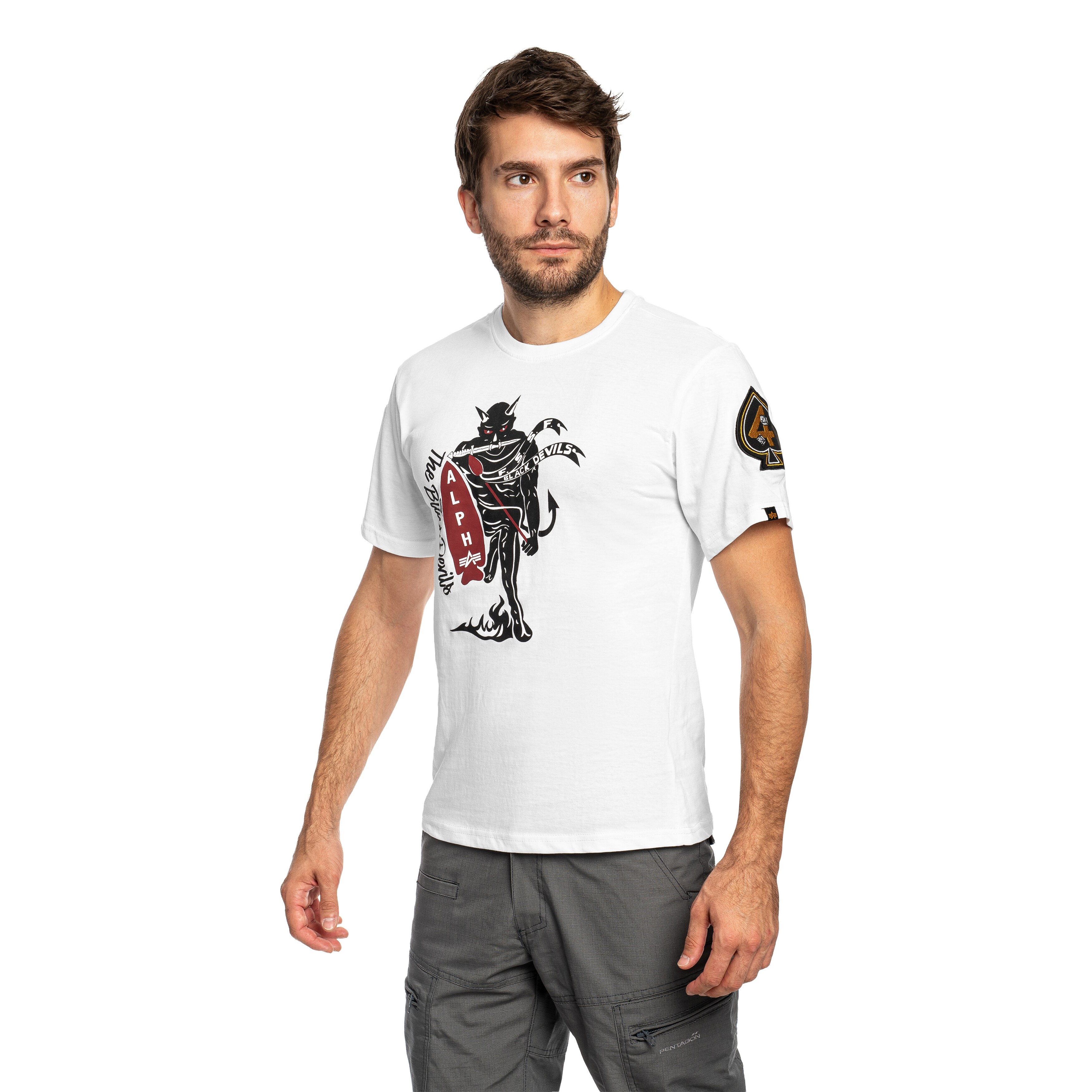 Alpha Industries Black Devils T-Shirt - White