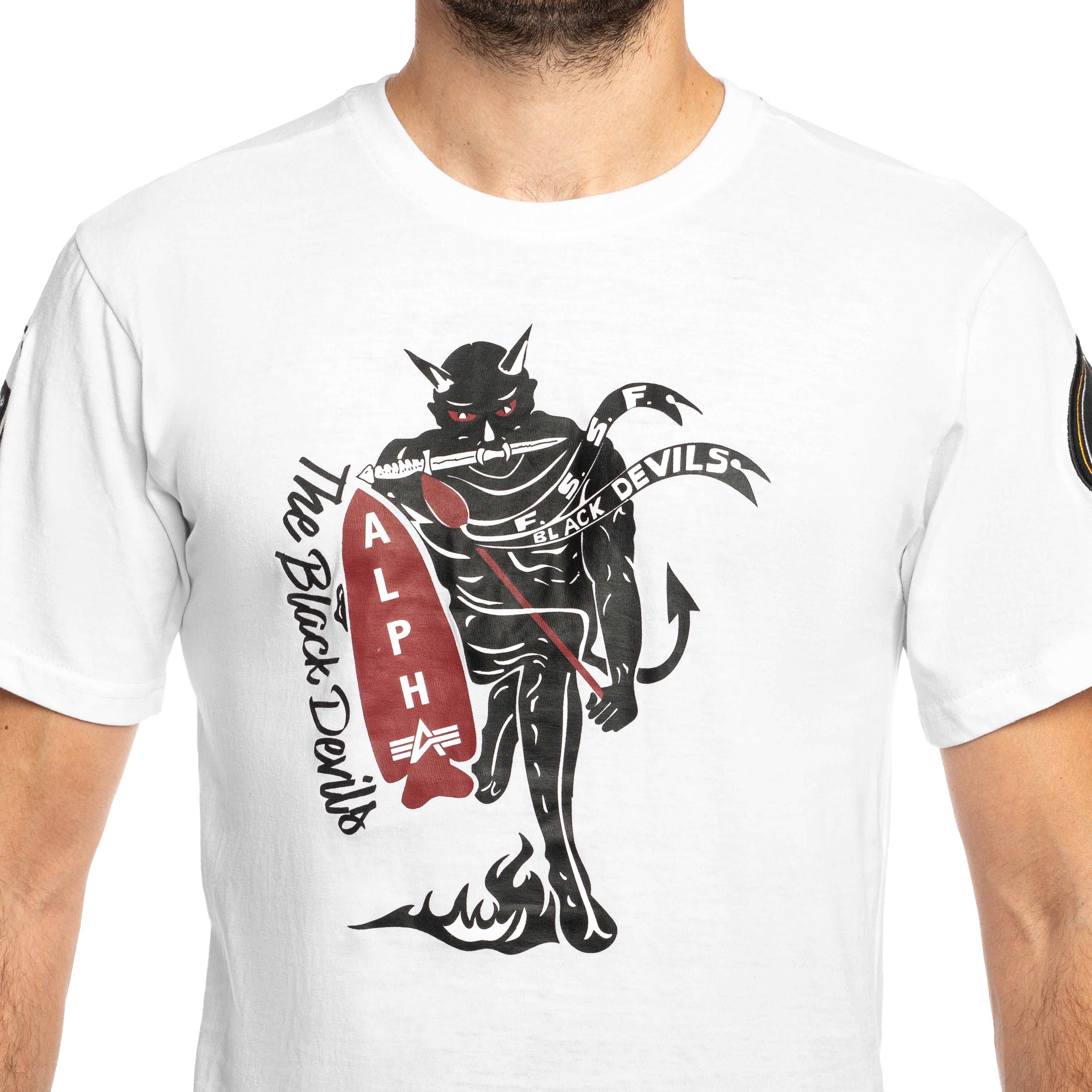 Alpha Industries Black Devils T-Shirt - White