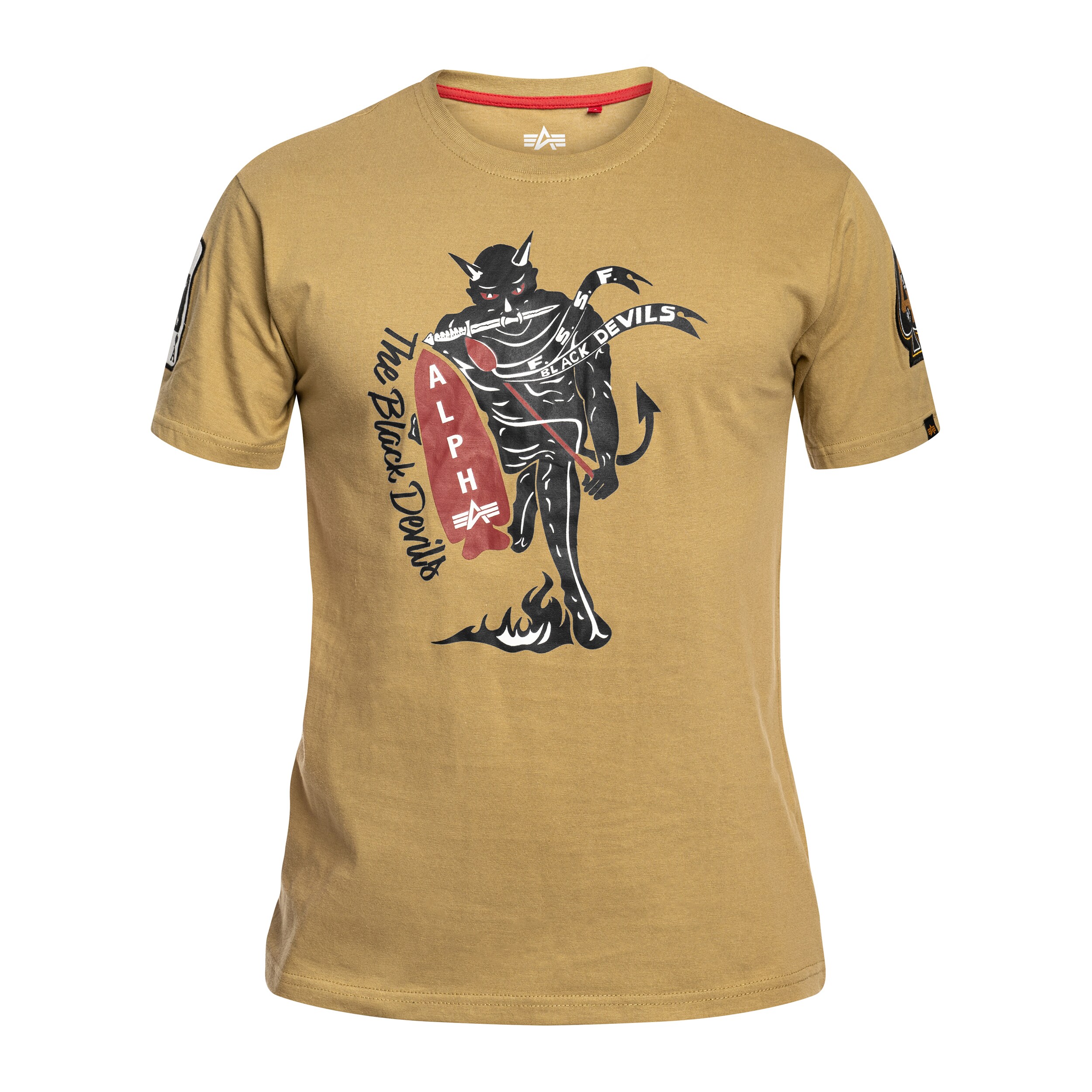Alpha Industries Black Devils T-Shirt - Light Olive