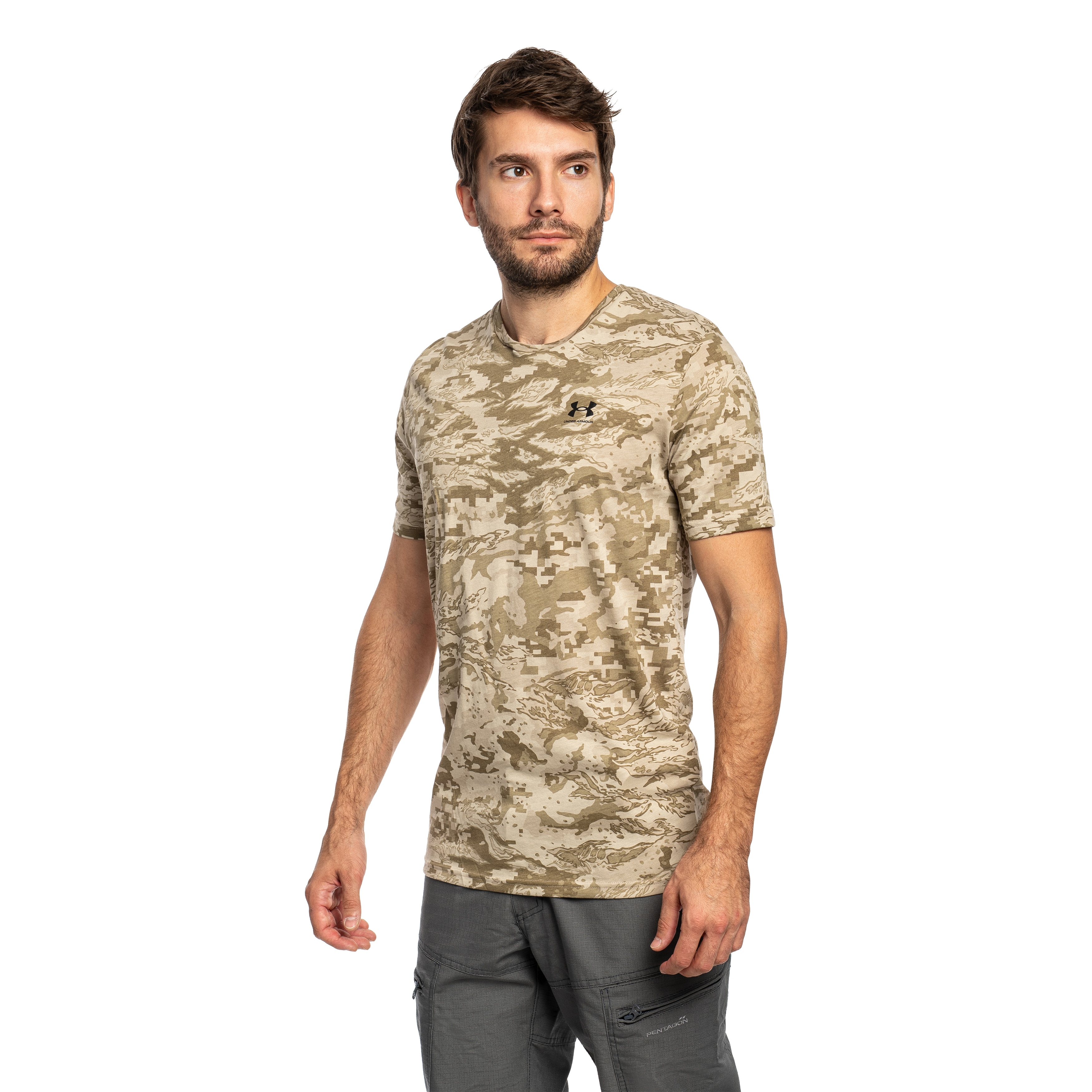 Koszulka T-shirt Under Armour ABC Camo - City Khaki/Black