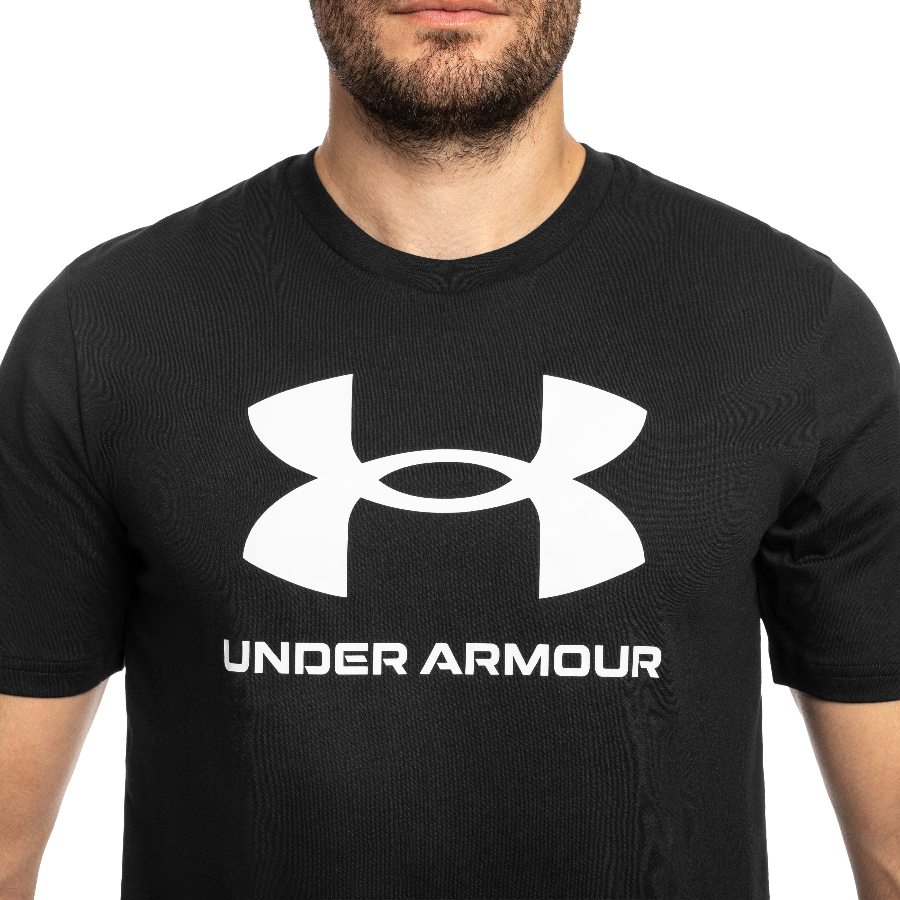 Koszulka T-shirt Under Armour Logo - Black/White