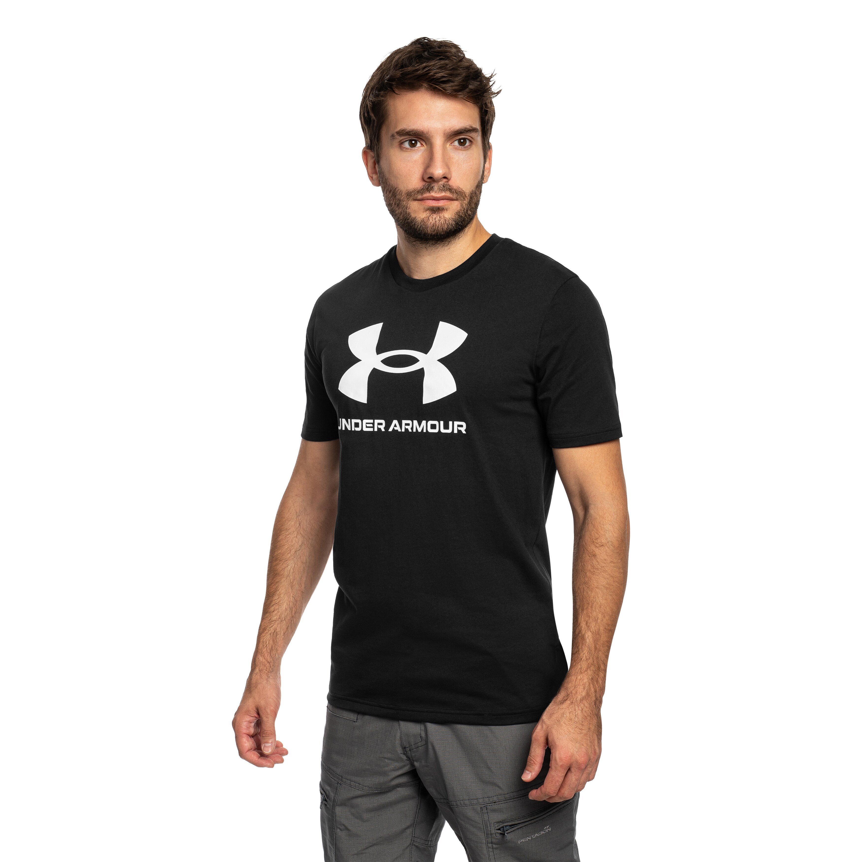Koszulka T-shirt Under Armour Logo - Black/White