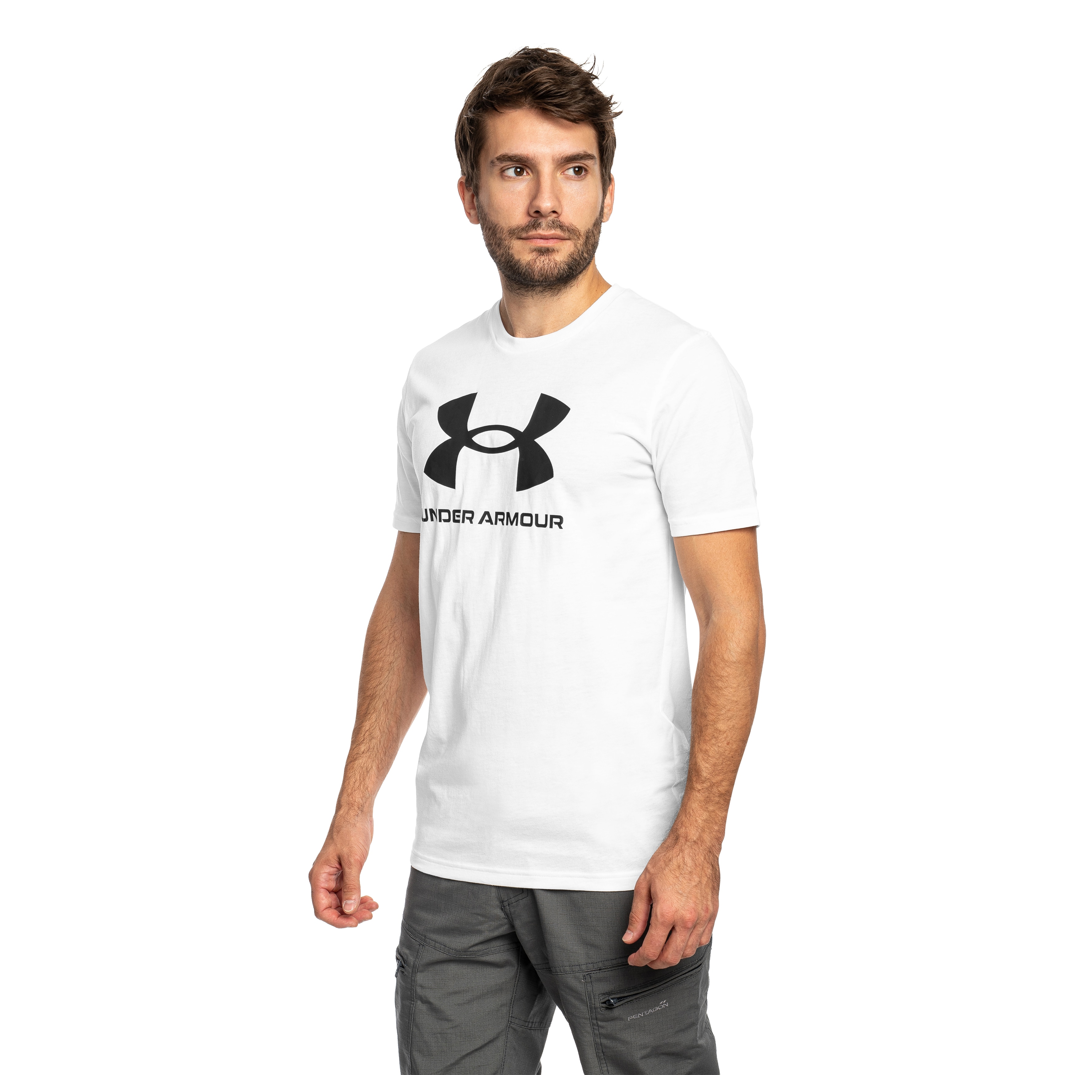 Koszulka T-shirt Under Armour Logo - White/Black