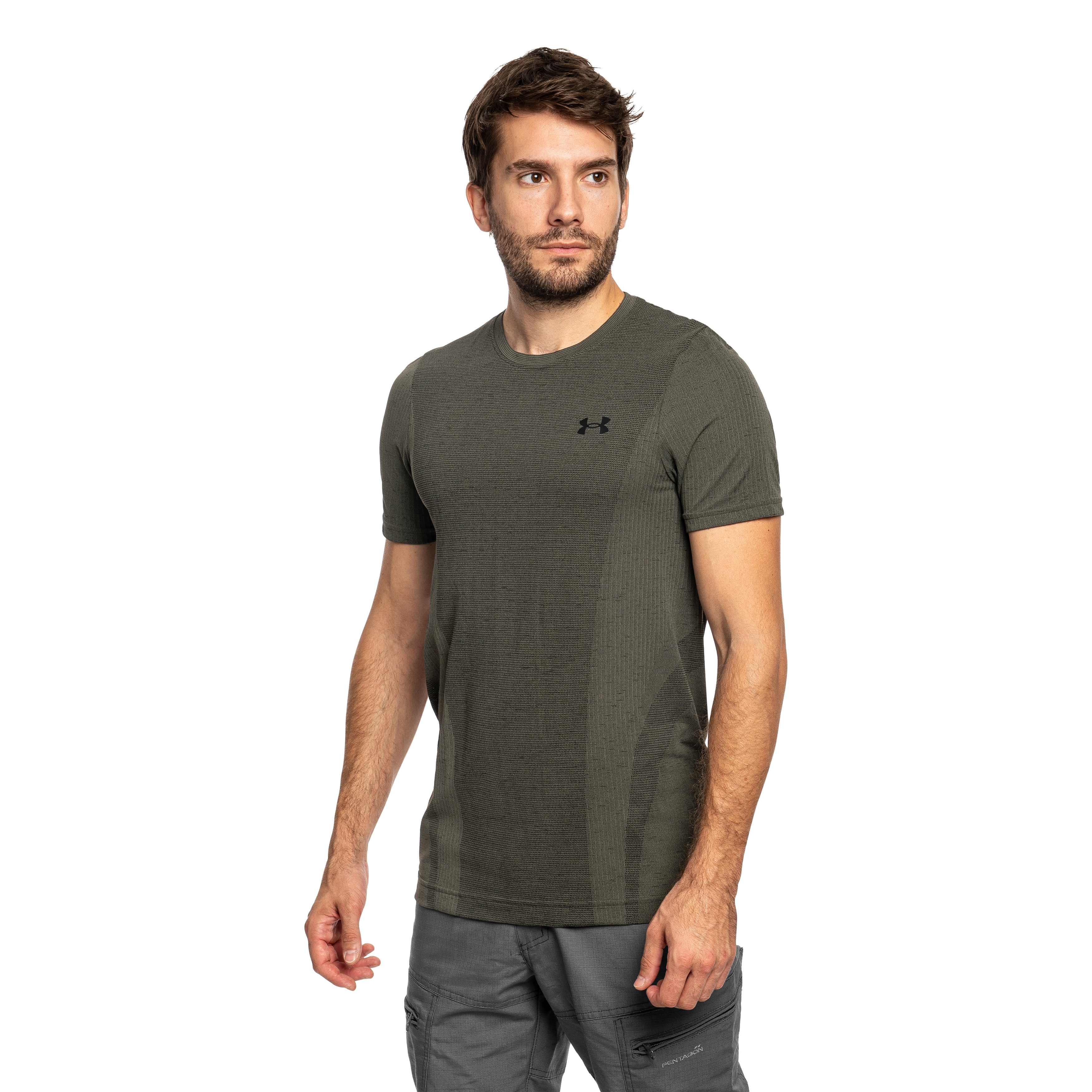Футболка Under Armour Vanish Seamless - Marine OD Green/Ultimate Black