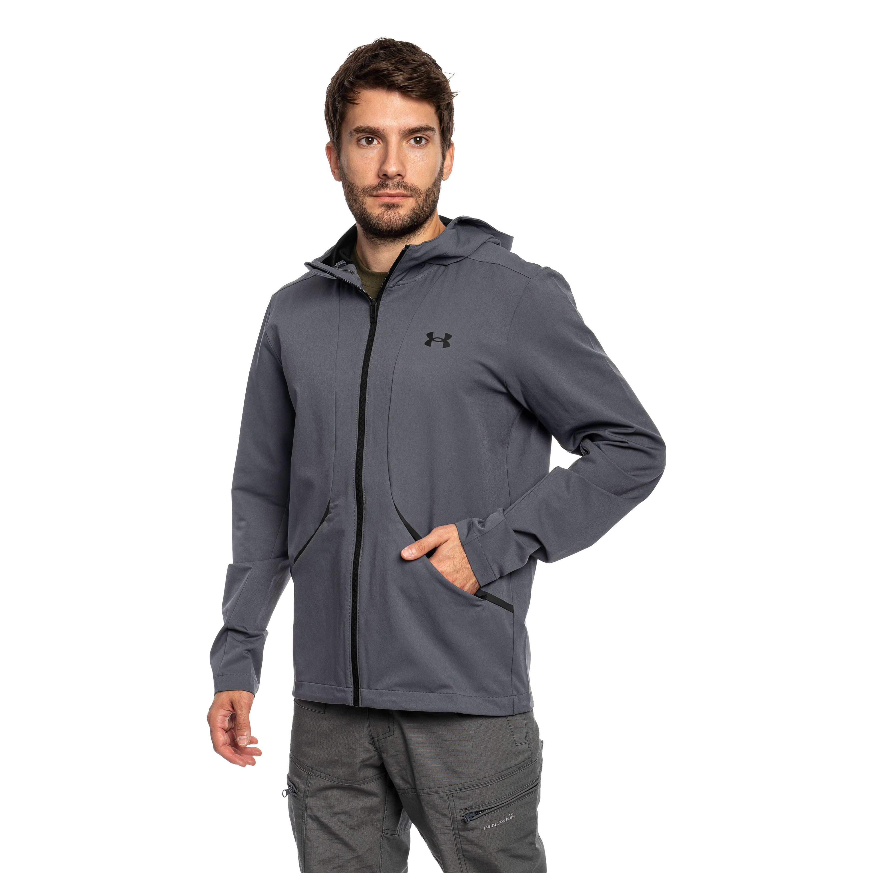 Куртка Under Armour Unstoppable Woven - Castlerock/Black