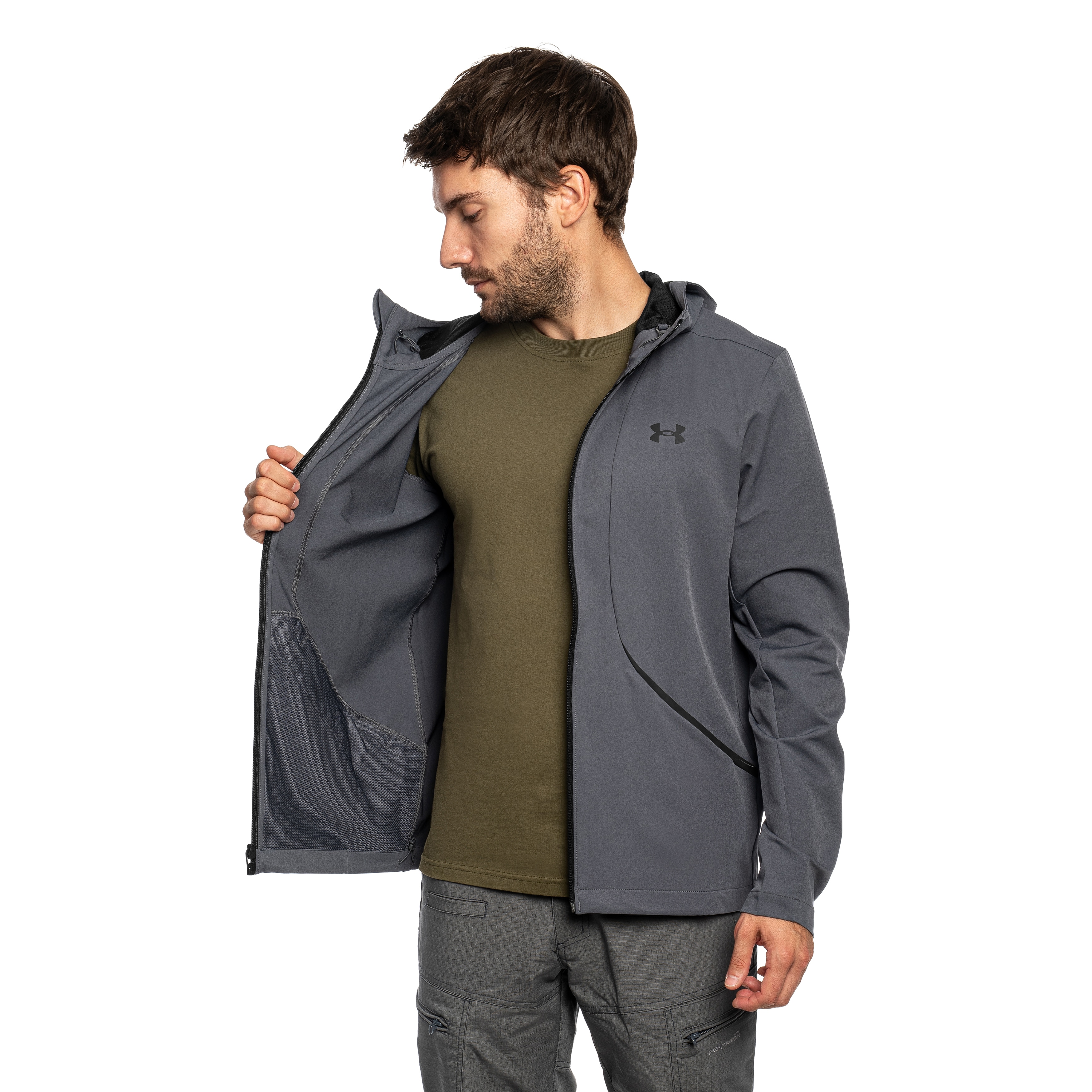 Куртка Under Armour Unstoppable Woven - Castlerock/Black