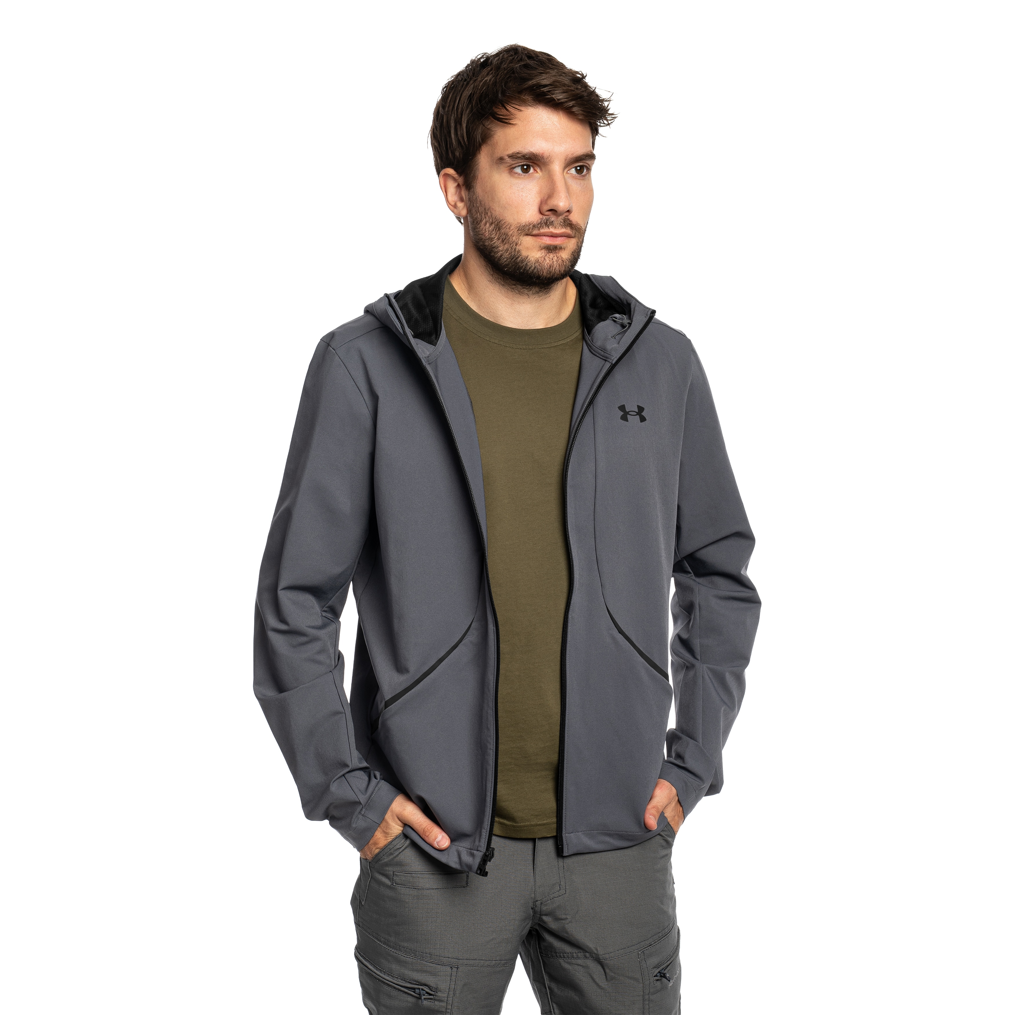 Куртка Under Armour Unstoppable Woven - Castlerock/Black