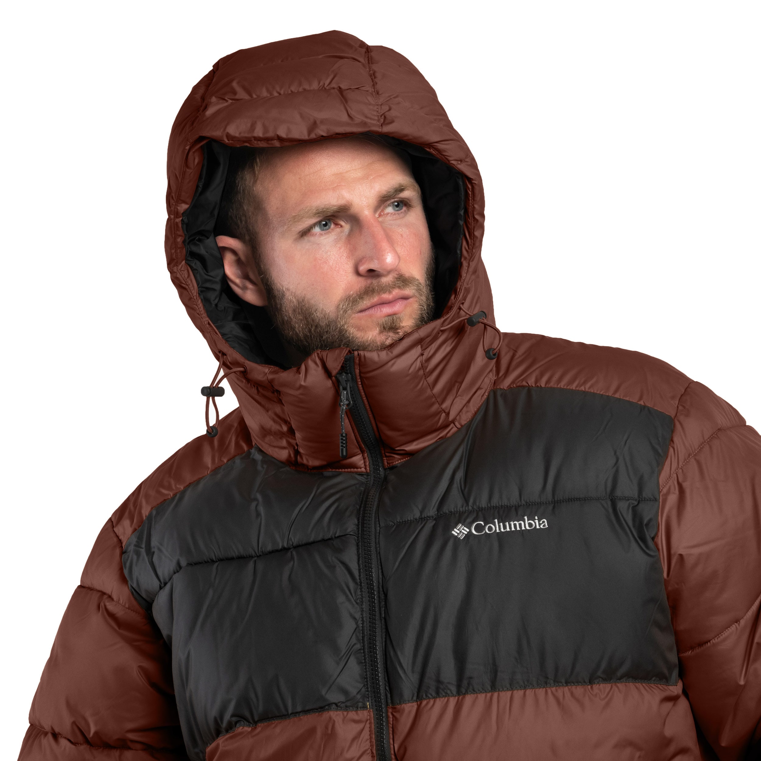 Kurtka Columbia Pike Lake II Hooded Jacket - Tobacco/Black