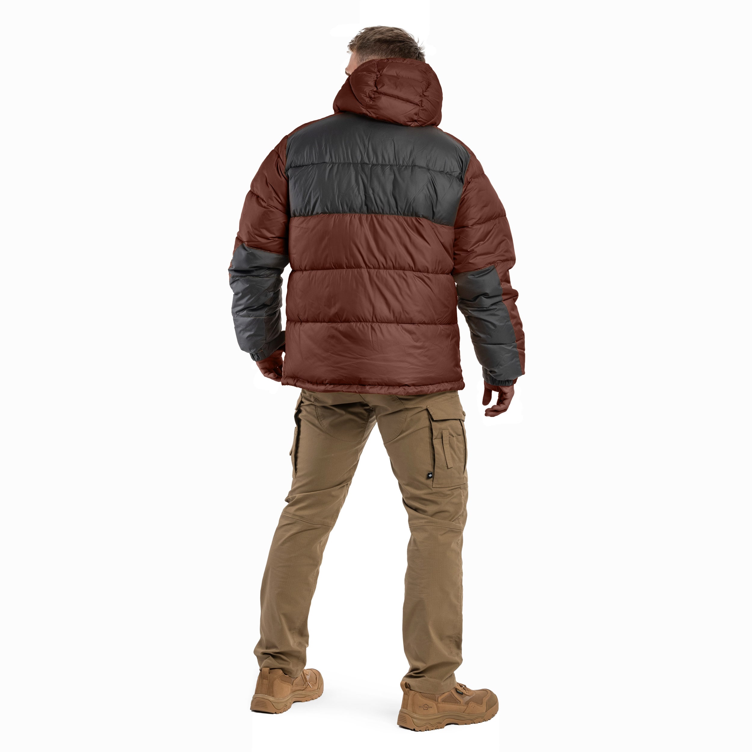 Kurtka Columbia Pike Lake II Hooded Jacket - Tobacco/Black