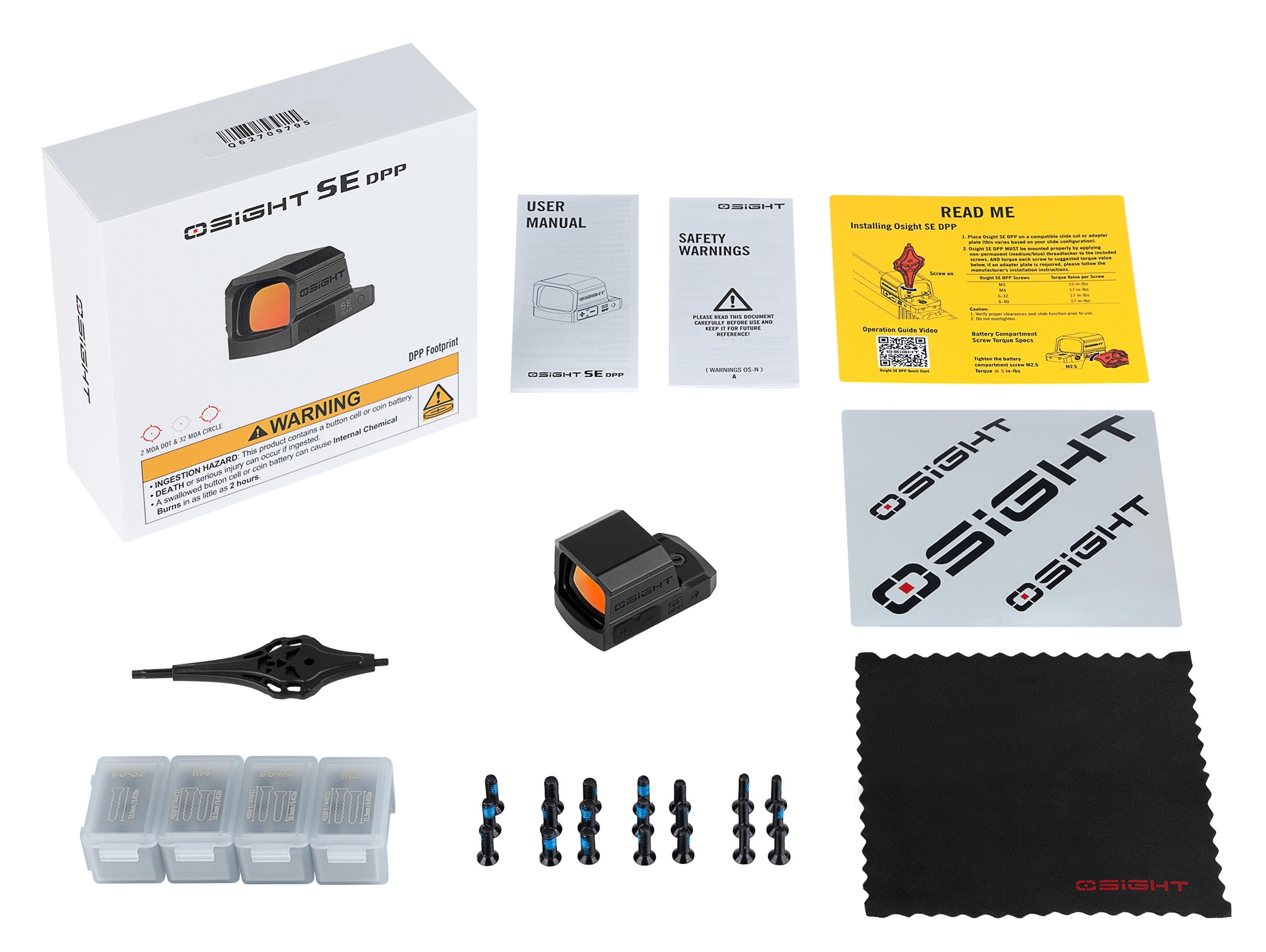 Коліматор Olight SE DPP 2 MOA Dot & 32 MOA Circle - Black