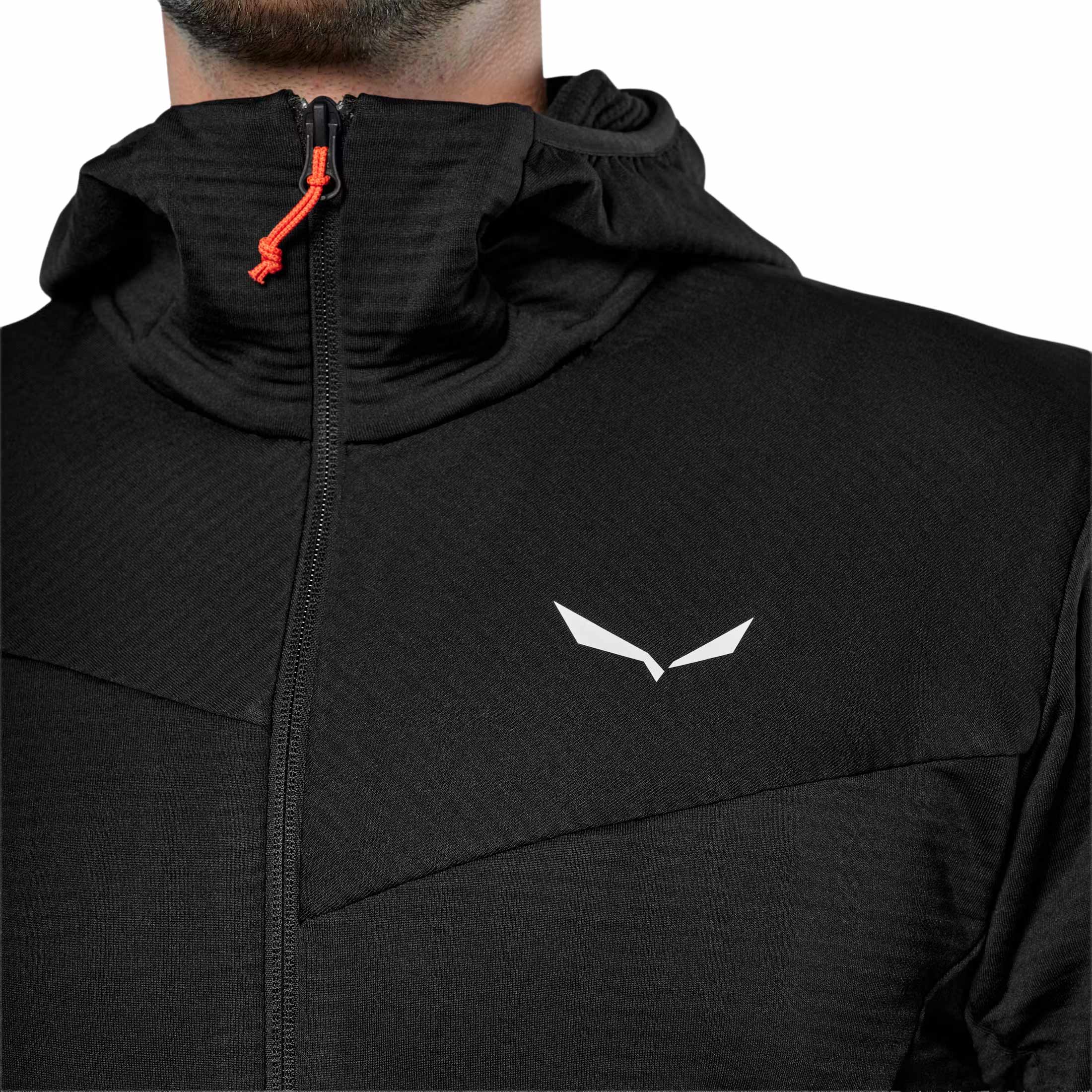 Polar Salewa Puez Altavia Polarlite Hooded - Black Out