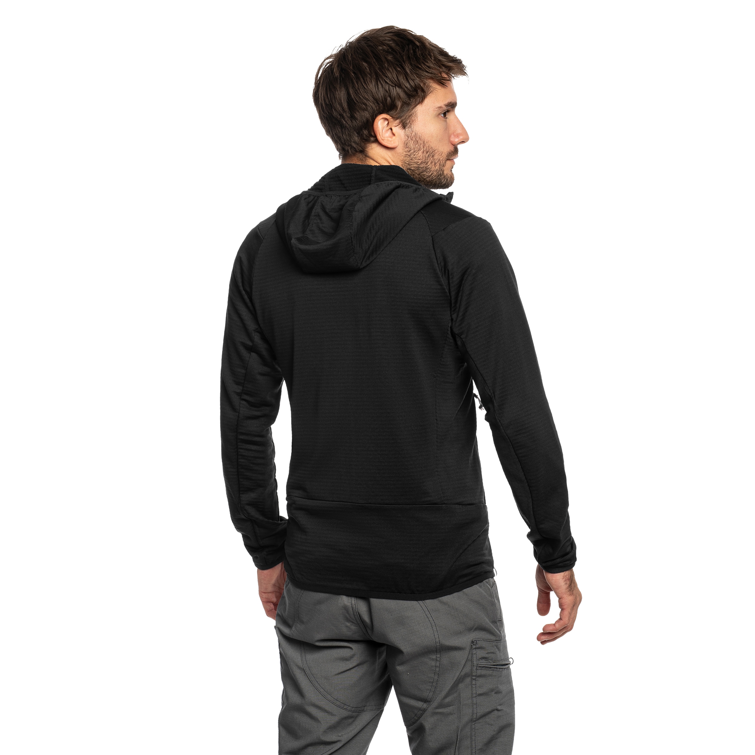 Polar Salewa Puez Altavia Polarlite Hooded - Black Out