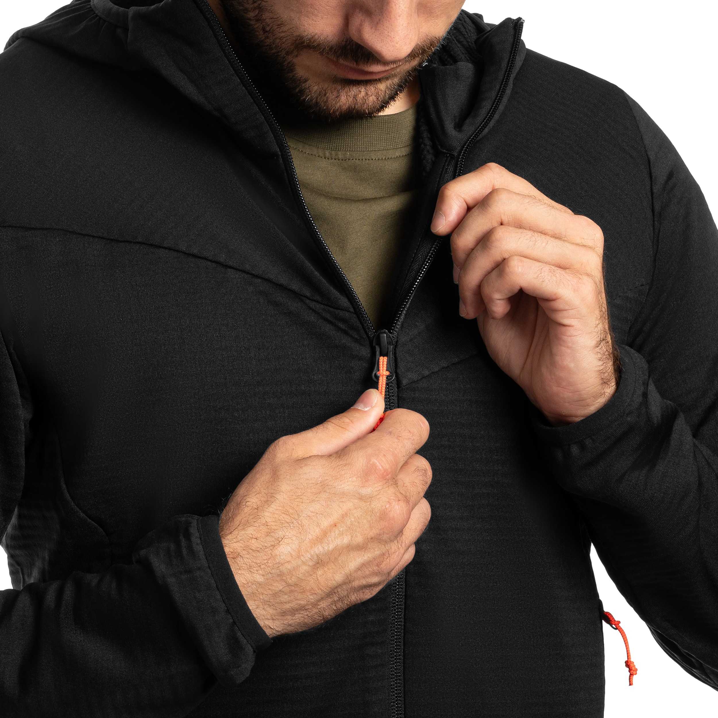 Polar Salewa Puez Altavia Polarlite Hooded - Black Out
