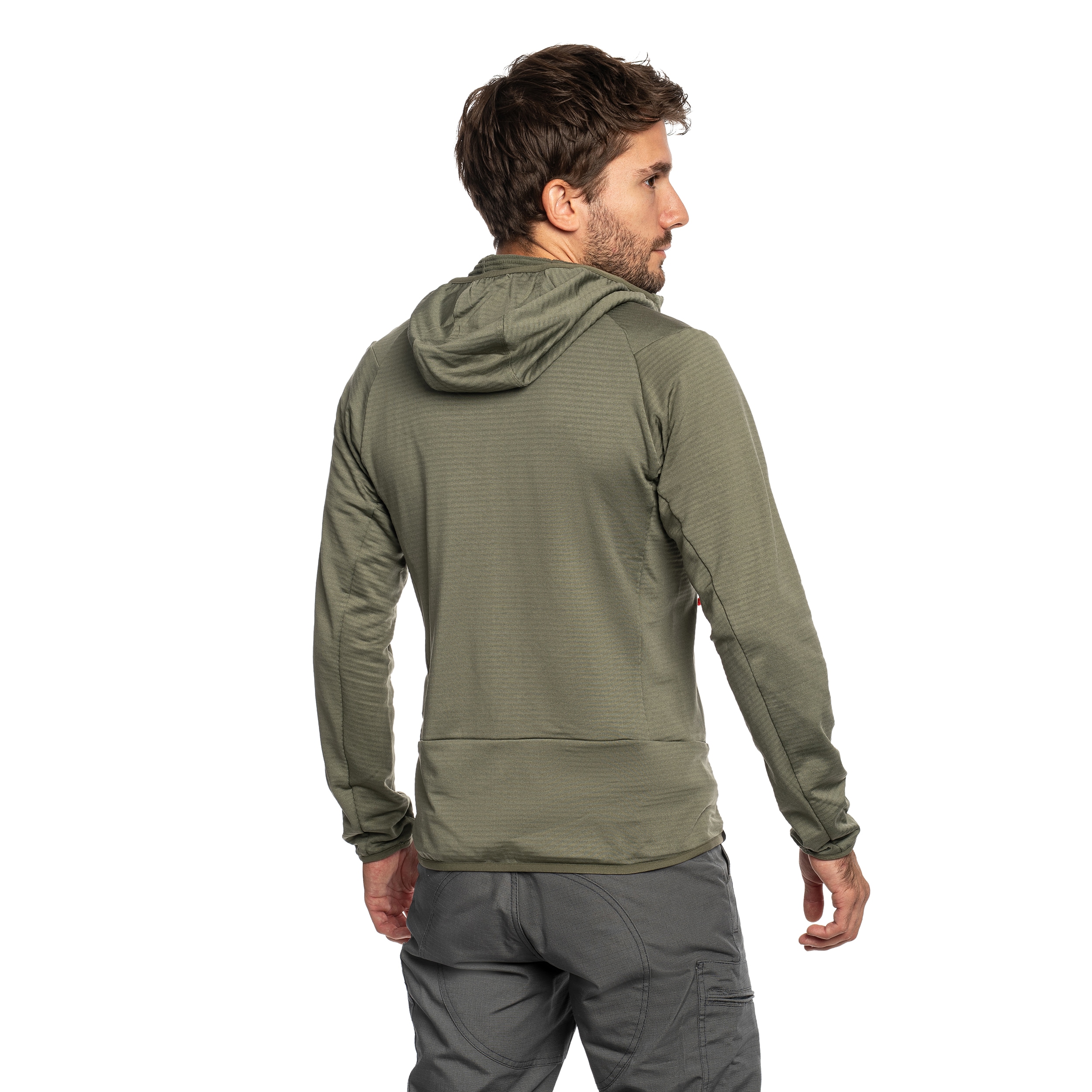 Polar Salewa Puez Altavia Polarlite Hooded - Faded Green