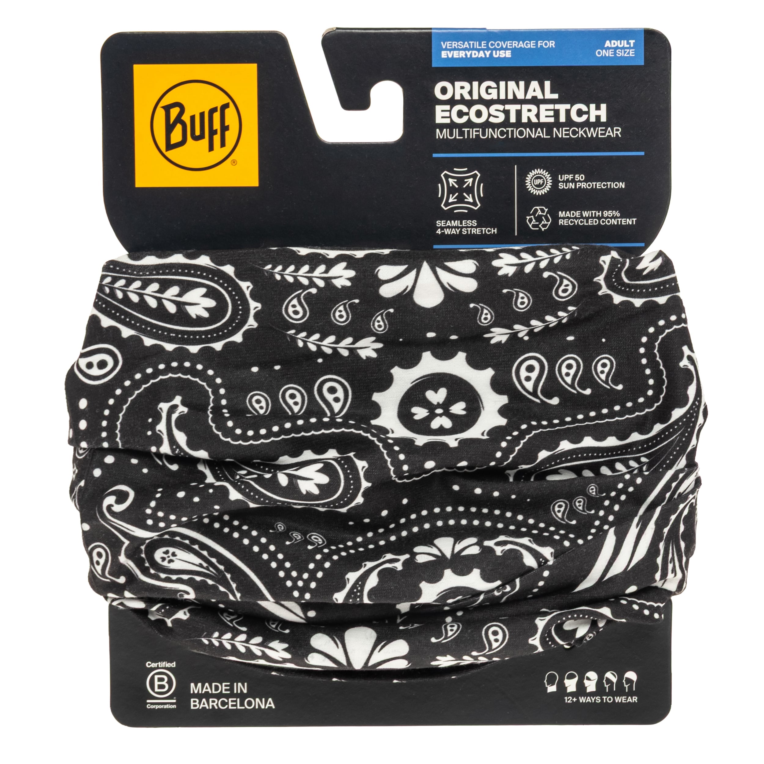Chusta ochronna Buff Original Ecostretch New Cashmere - Black
