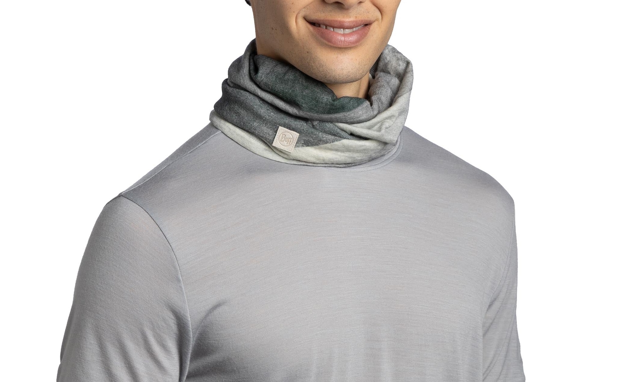 Chusta ochronna Buff Merino Lightweight Prints - Aler Grey